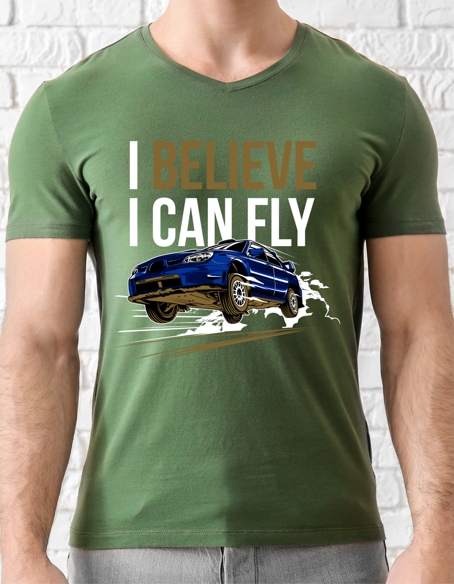 Custom Printed Shirts: I Believe I Can Fly