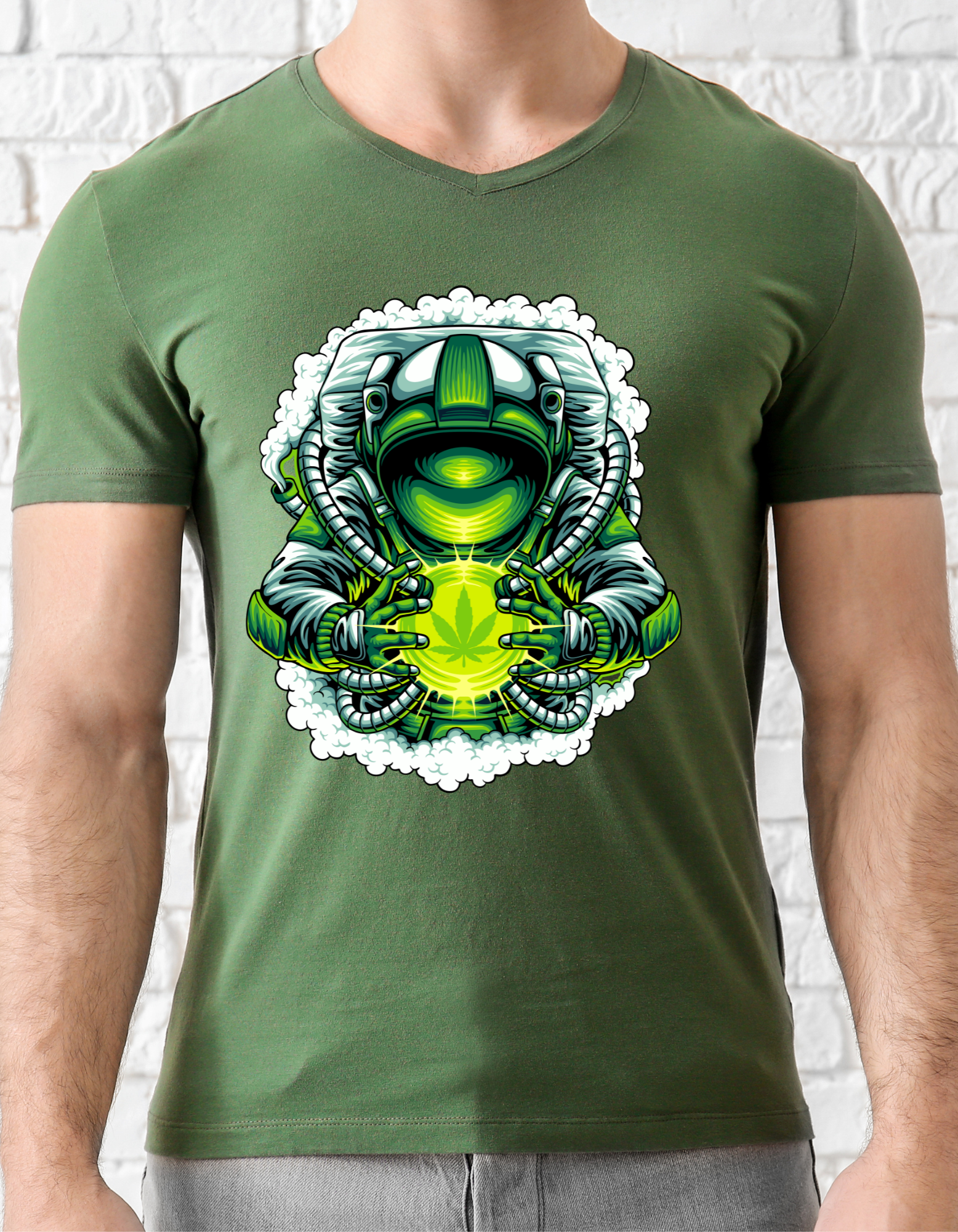 Custom Printed Shirt: Cannabis Crystal Ball