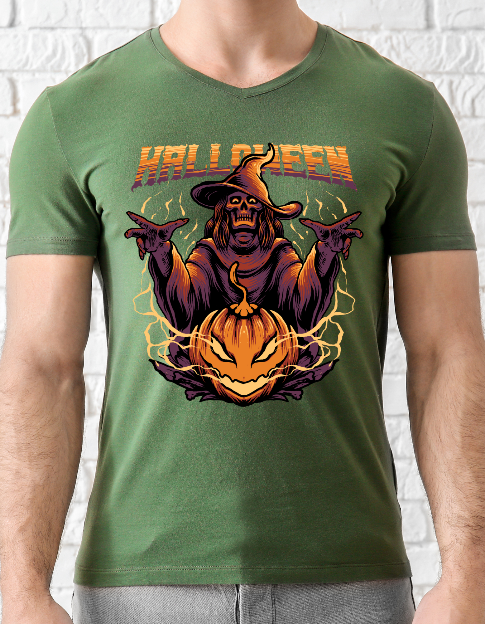 Custom Printed Shirts: Halloween Witch