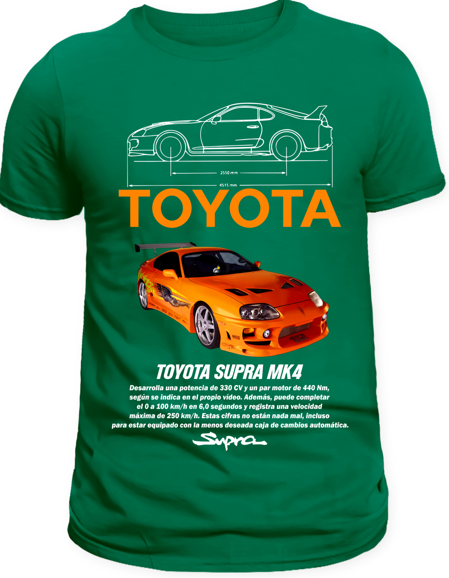 Custom Printed Shirts: Toyota Supra MK4