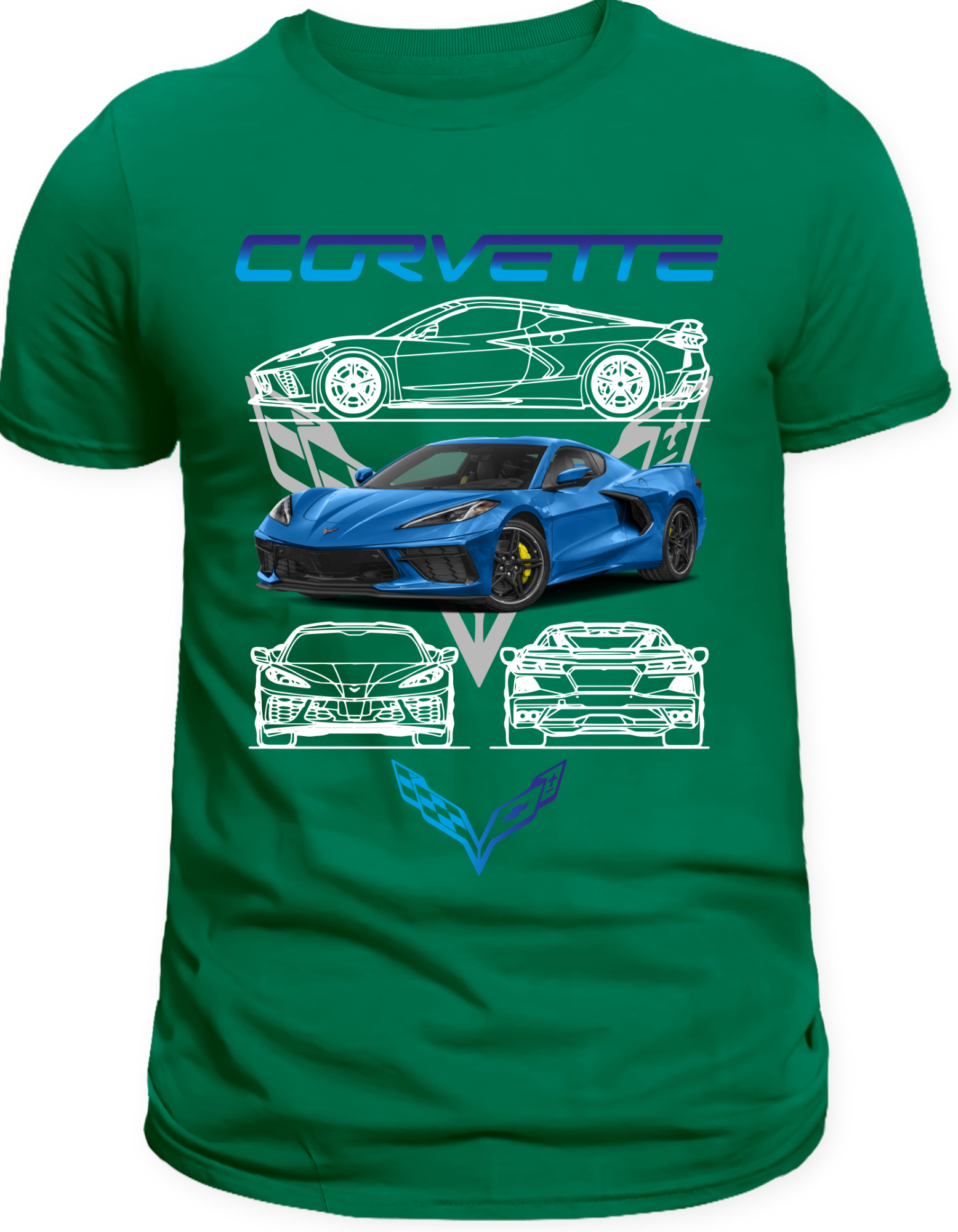 Custom Printed Shirts: Corvette