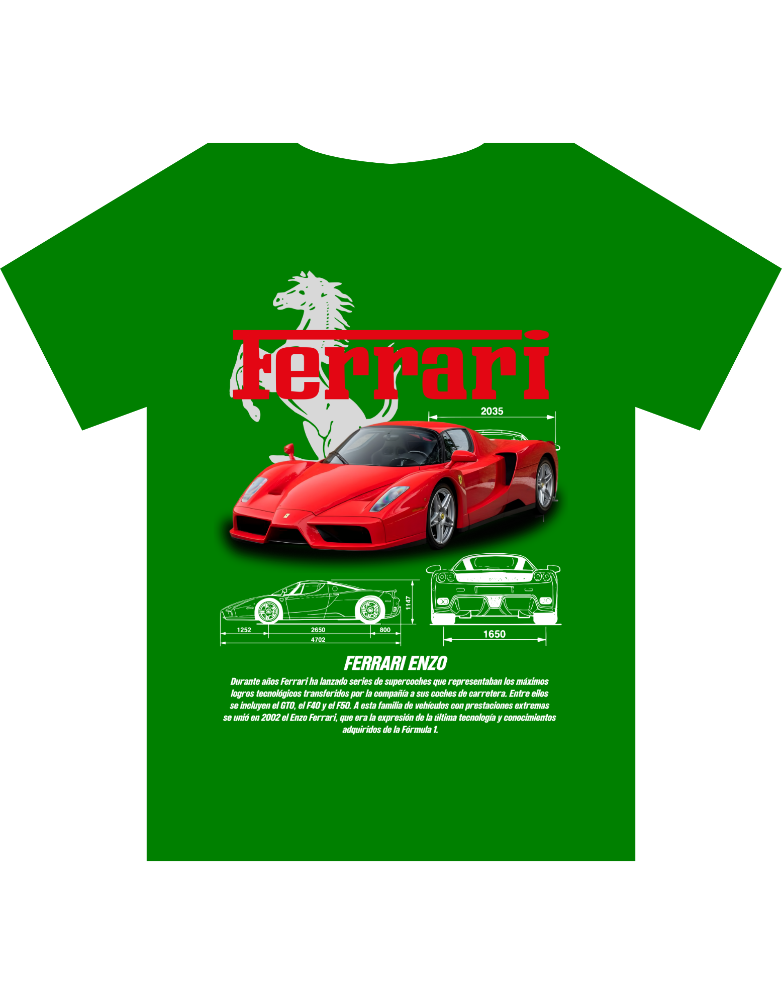 Custom Printed Shirts: Ferrari