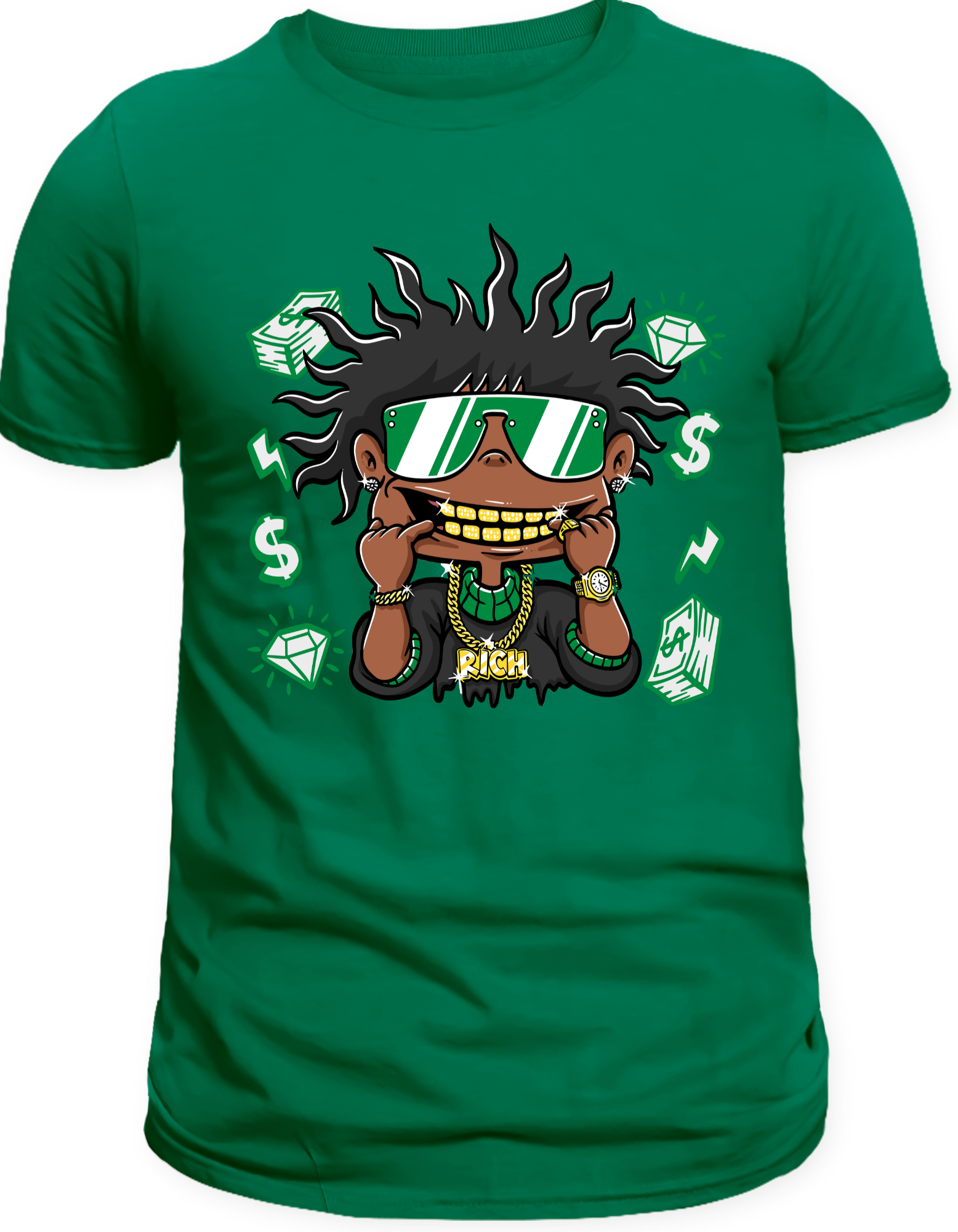 Custom Printed Shirts: Rich Man