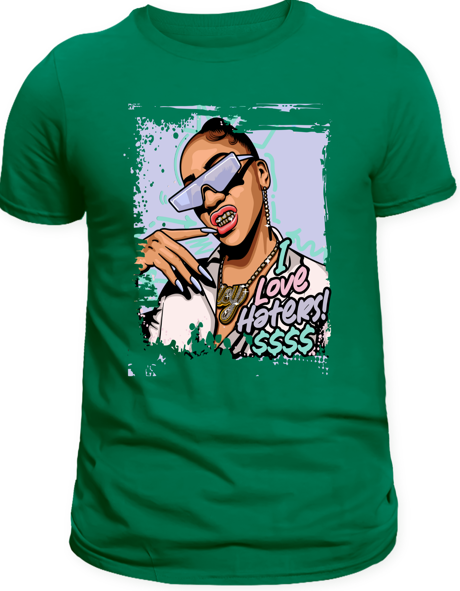 Custom Printed Shirts: I Love Haters $$$