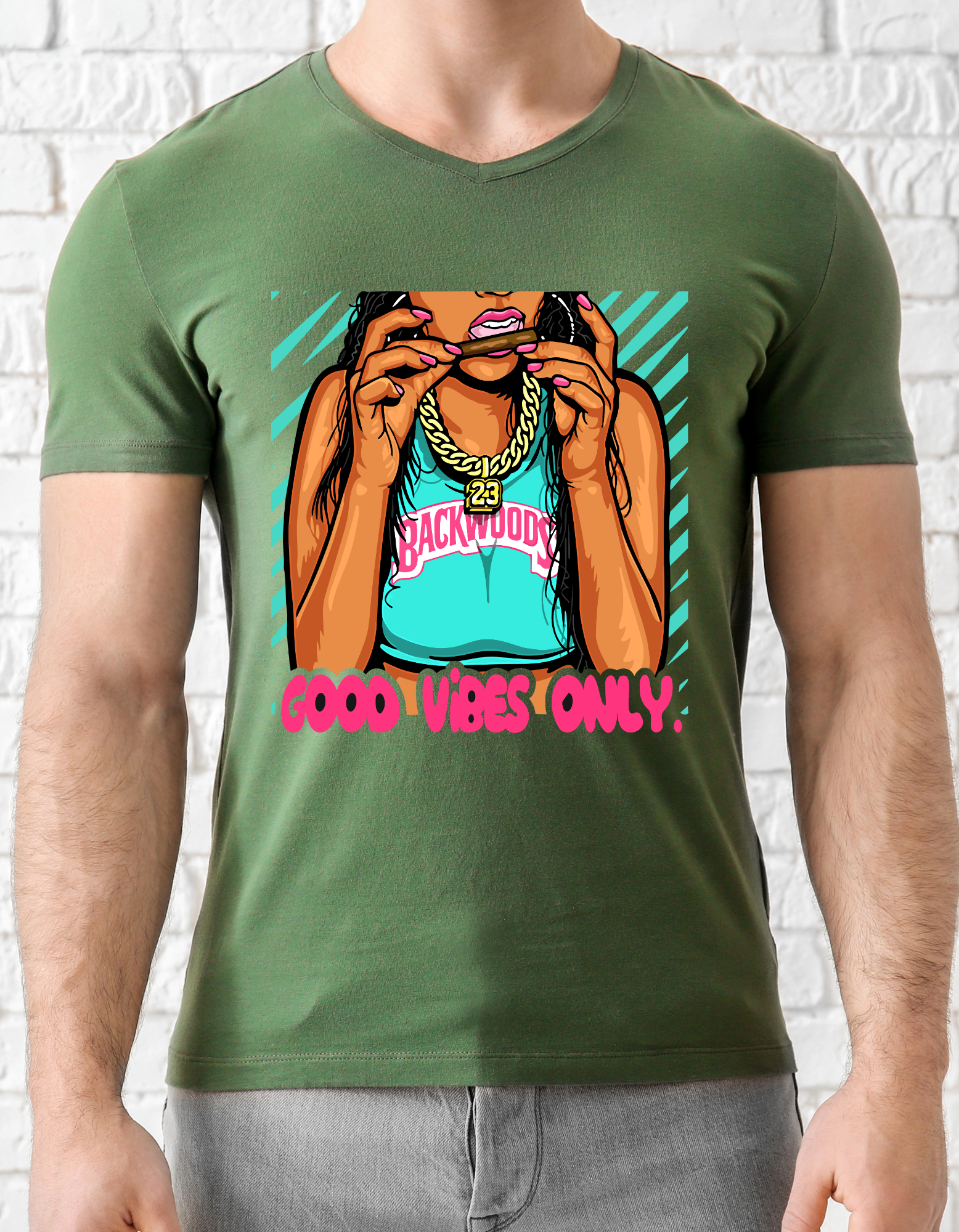 Custom Printed Shirts: Good Vibes Only