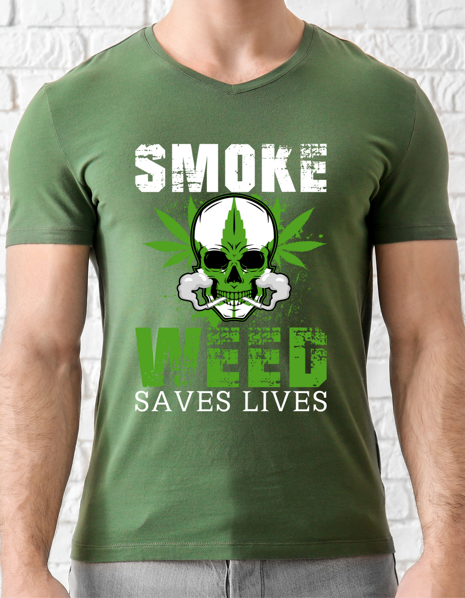 Custom Printed Shirt: Weed Saves Lives