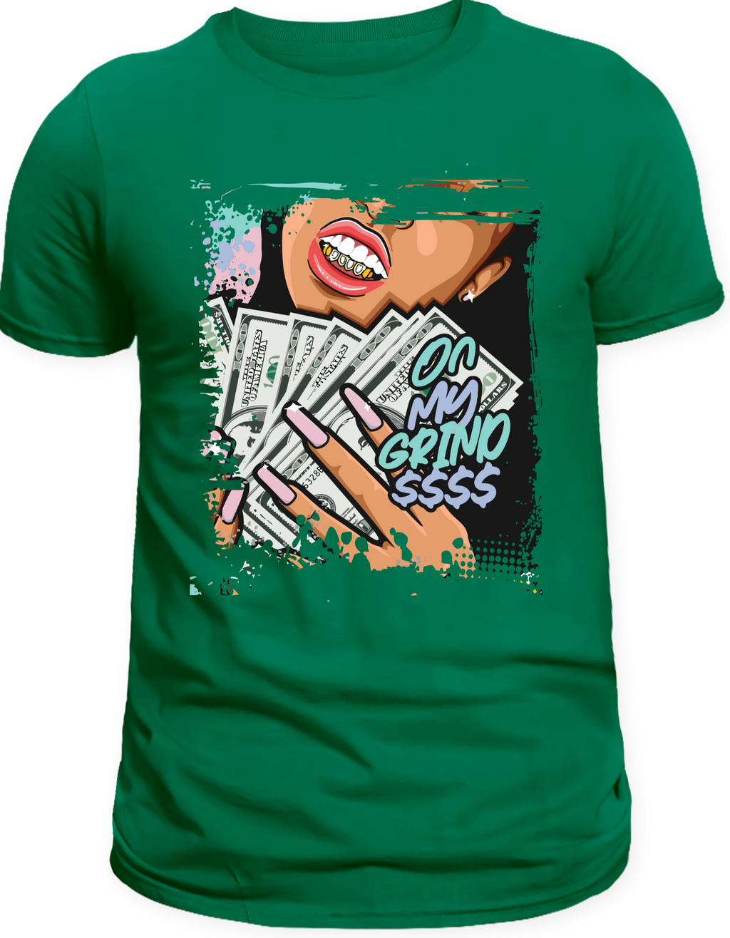 Custom Printed Shirts: On My Grind $$$$