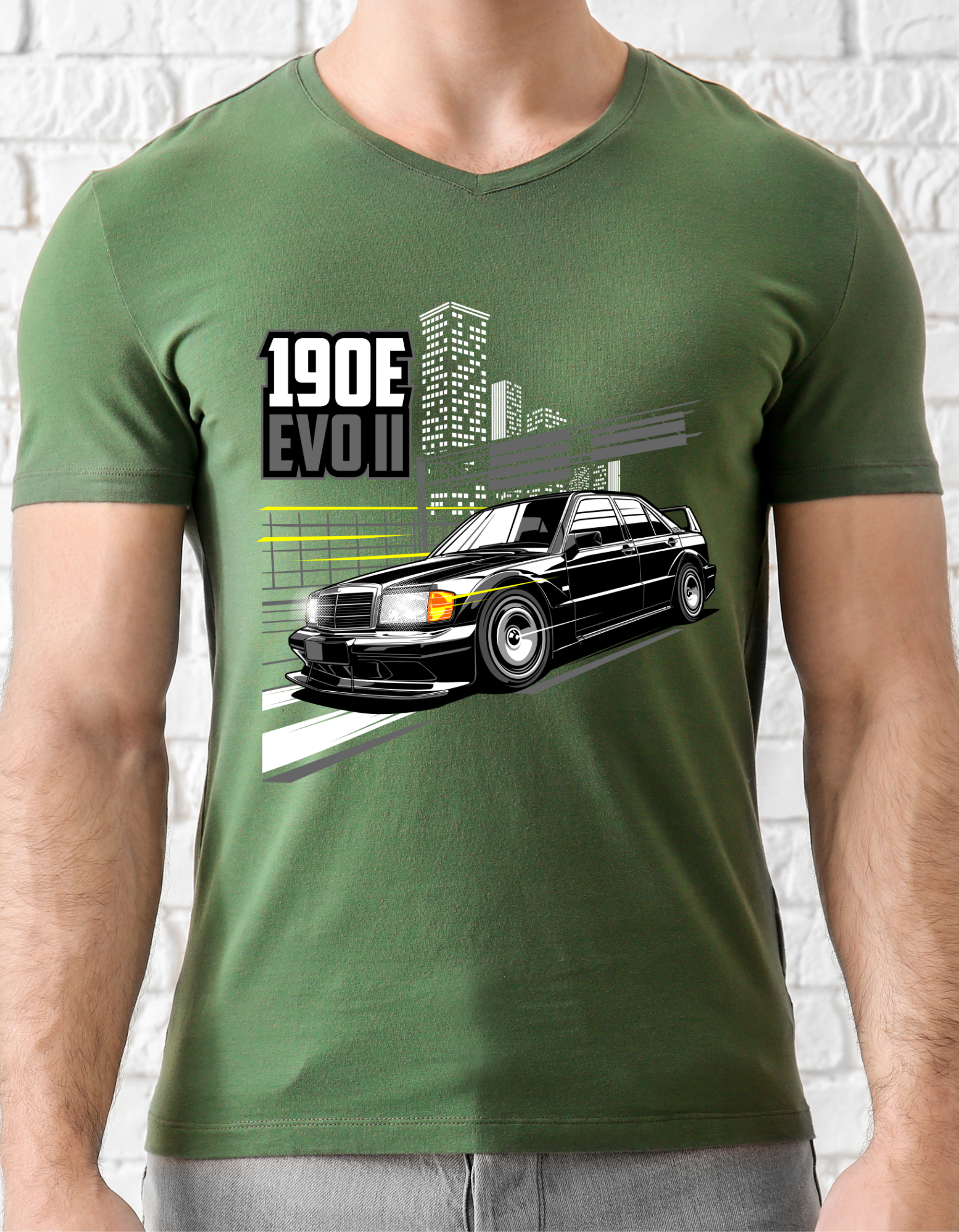 Custom Printed Shirts: 190E Evo II