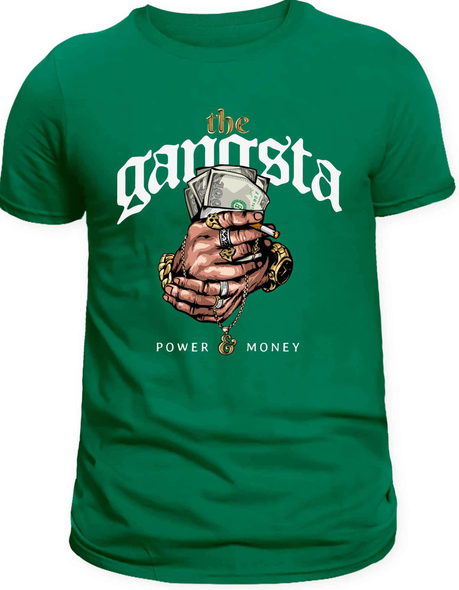 Custom Printed Shirts: The Gangsta (Power Money)