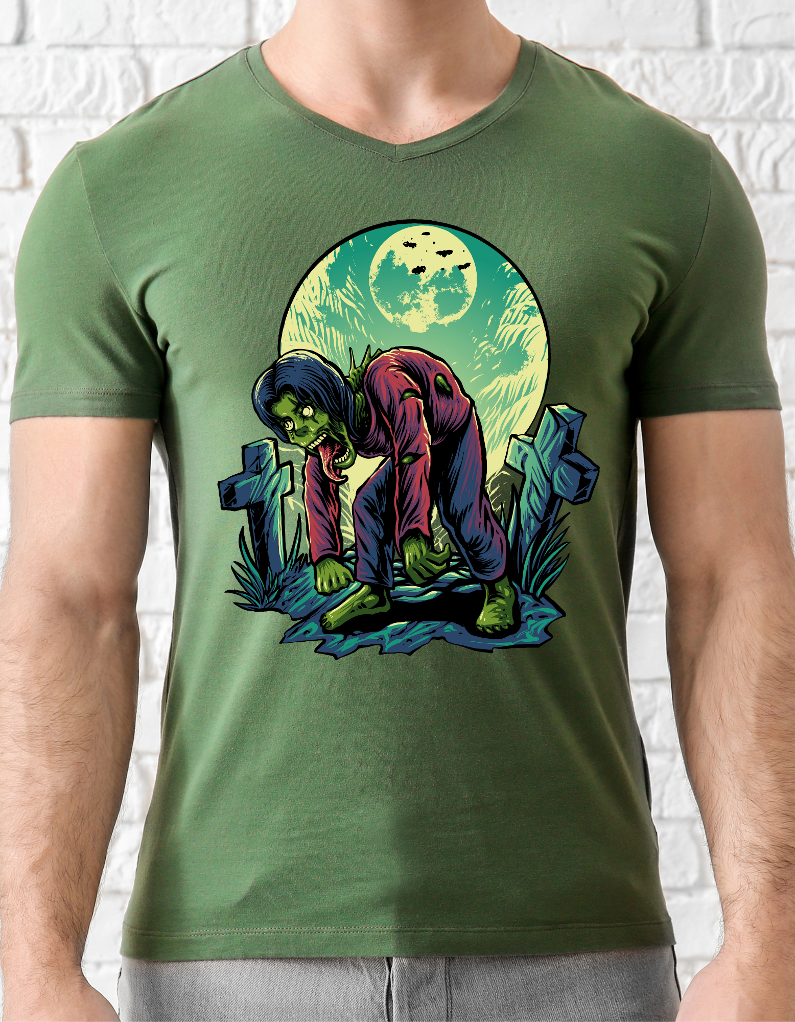 Custom Printed Shirts: Halloween Zombie Land