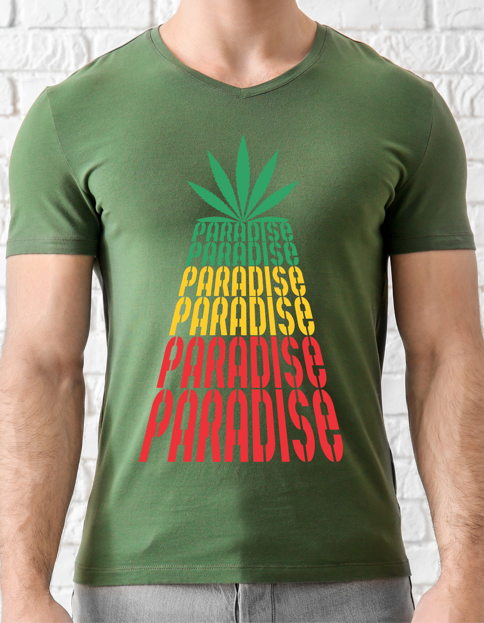 Custom Printed Shirt: High Paradise