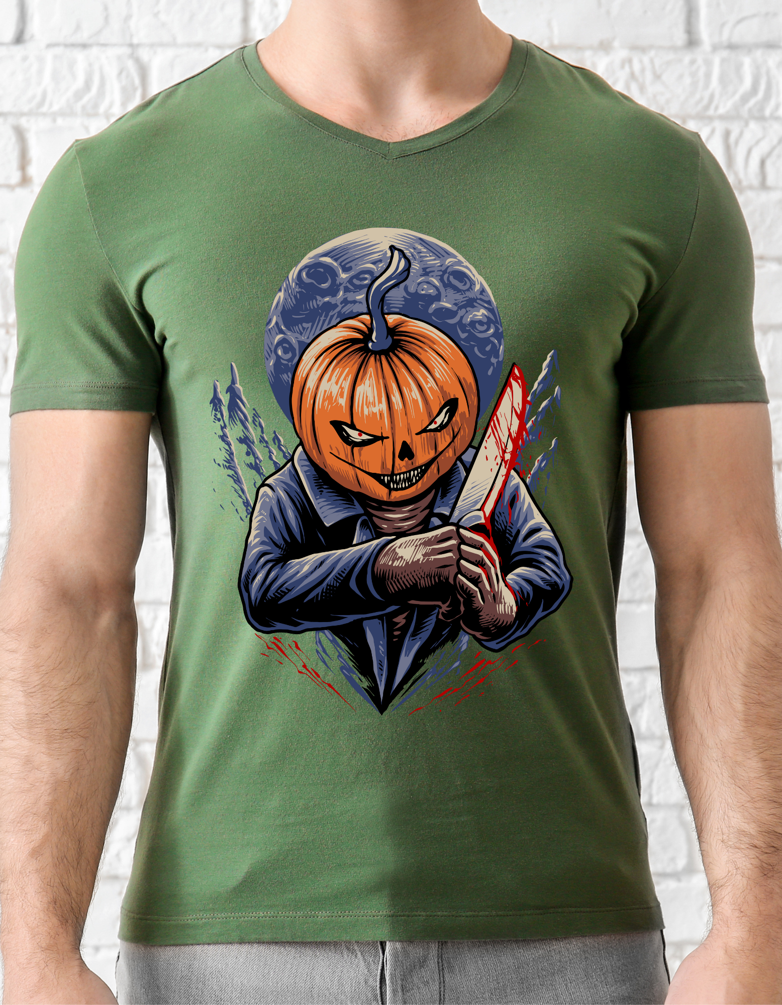 Custom Printed Shirts: Halloween Pumpkin Slayer