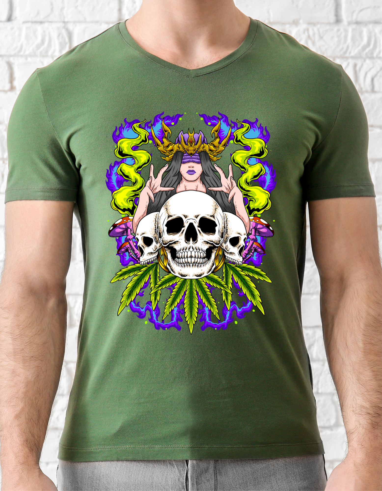 Custom Printed Shirt: Weed Mantra