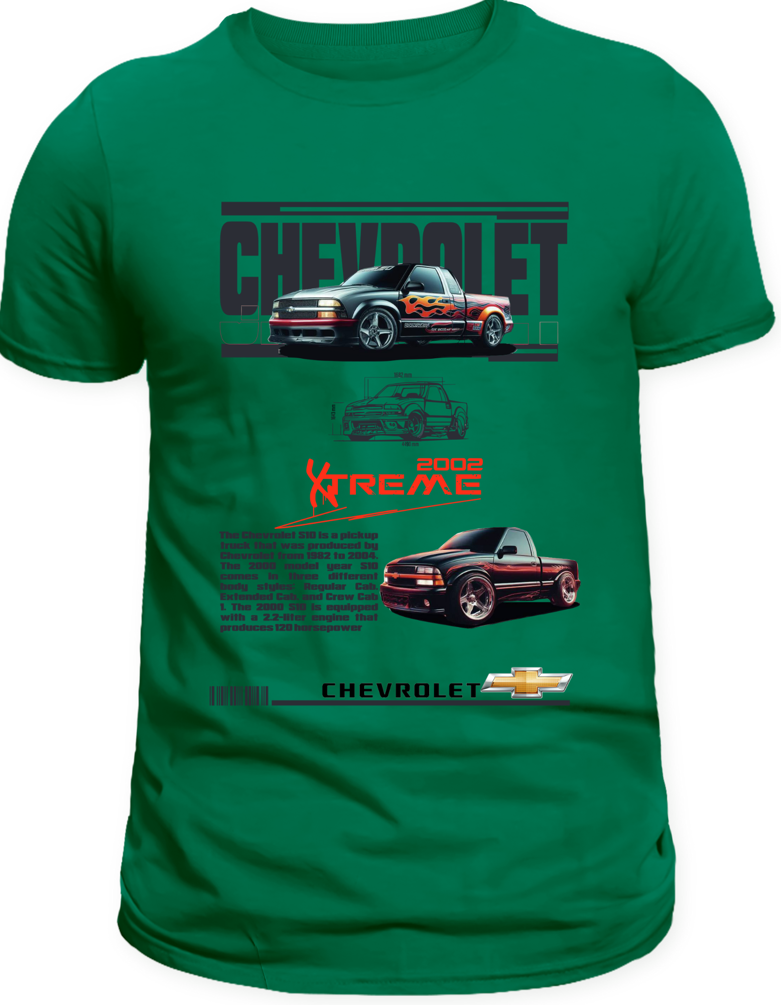 Custom Printed Shirts: Chevrolet Xtreme 2002