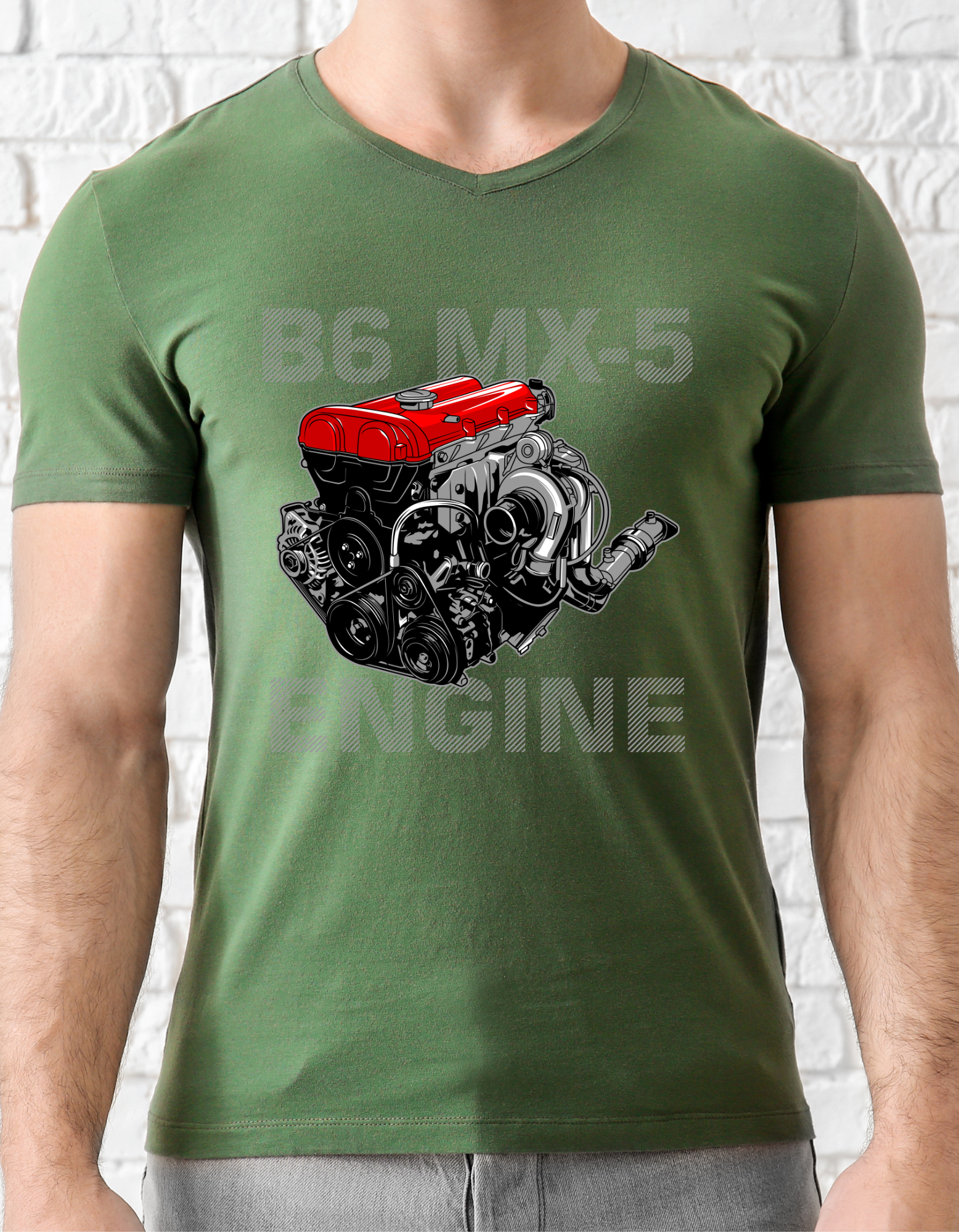 Custom Printed Shirts: B6 MX-5 Engine