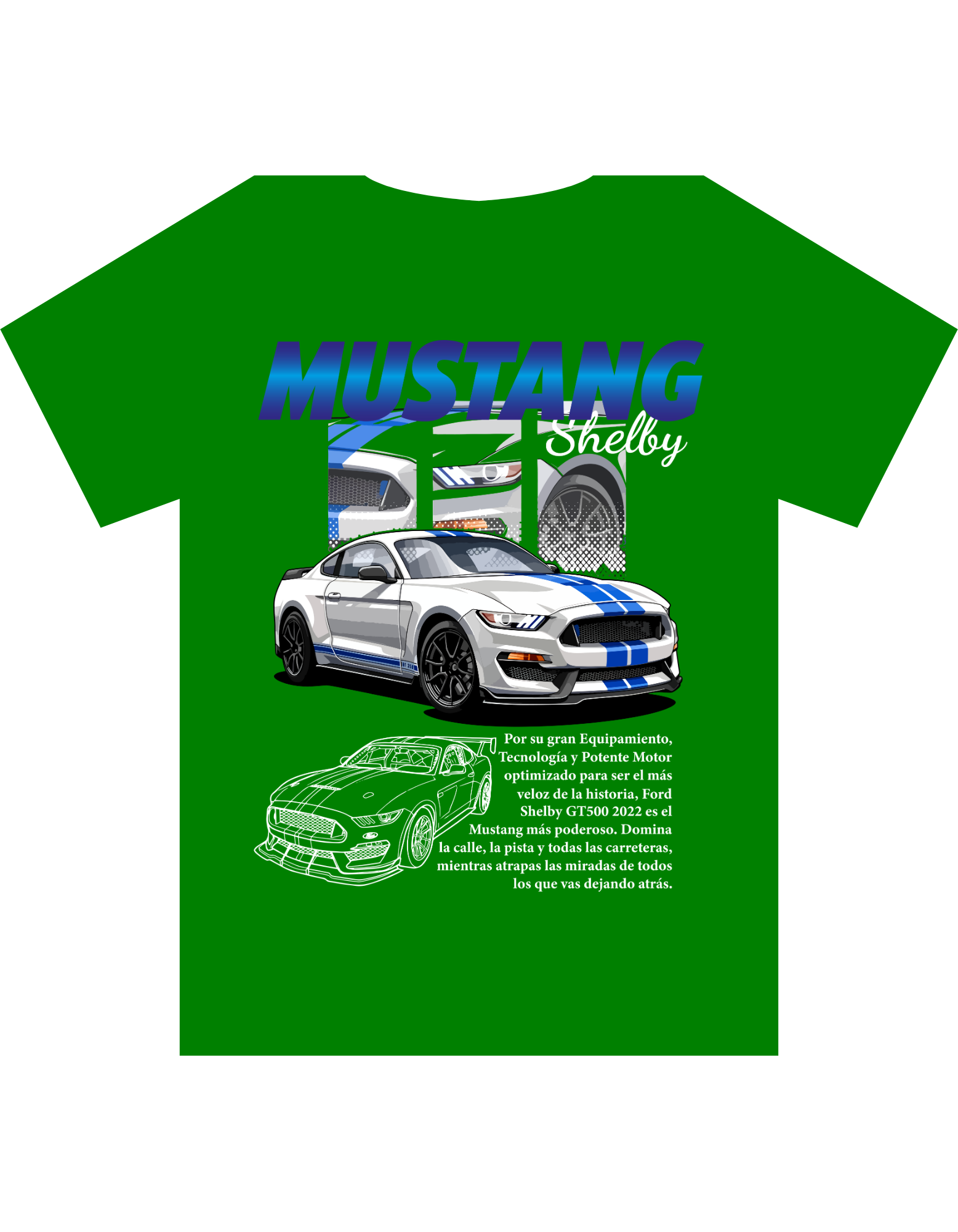 Custom Printed Shirts: Mustang Shelby