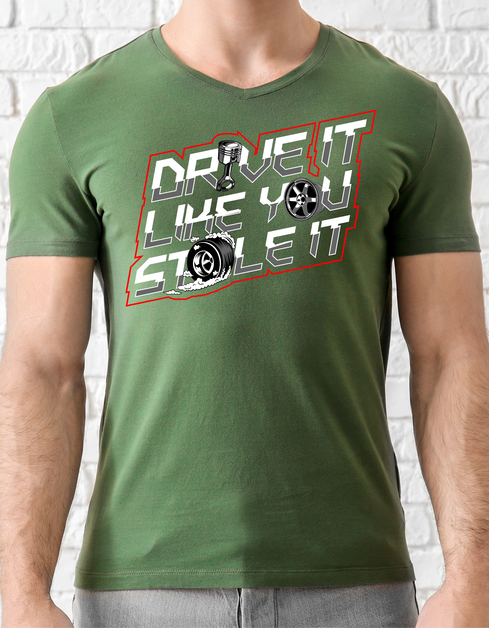 Custom Printed Shirts: Drive it like you Stole it