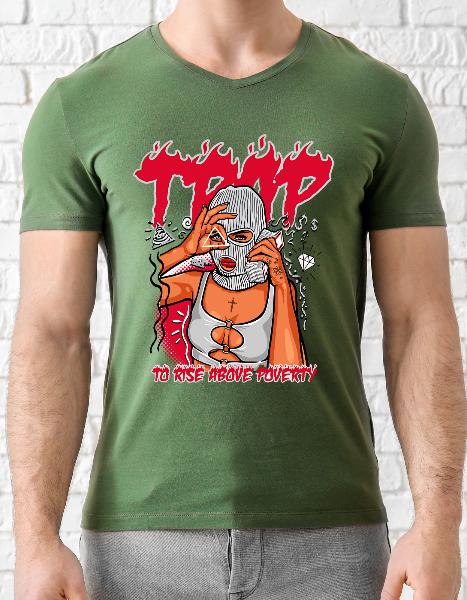 Custom Printed Shirts: Trap