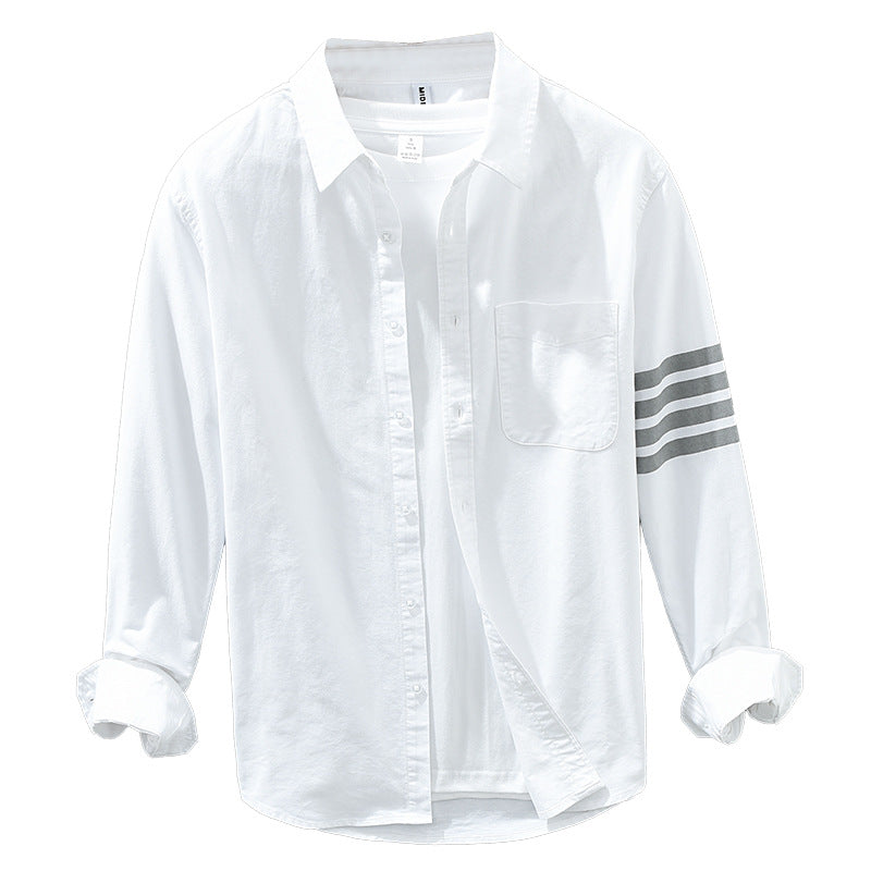 Shirt Casual Stripe Loose Multicolor