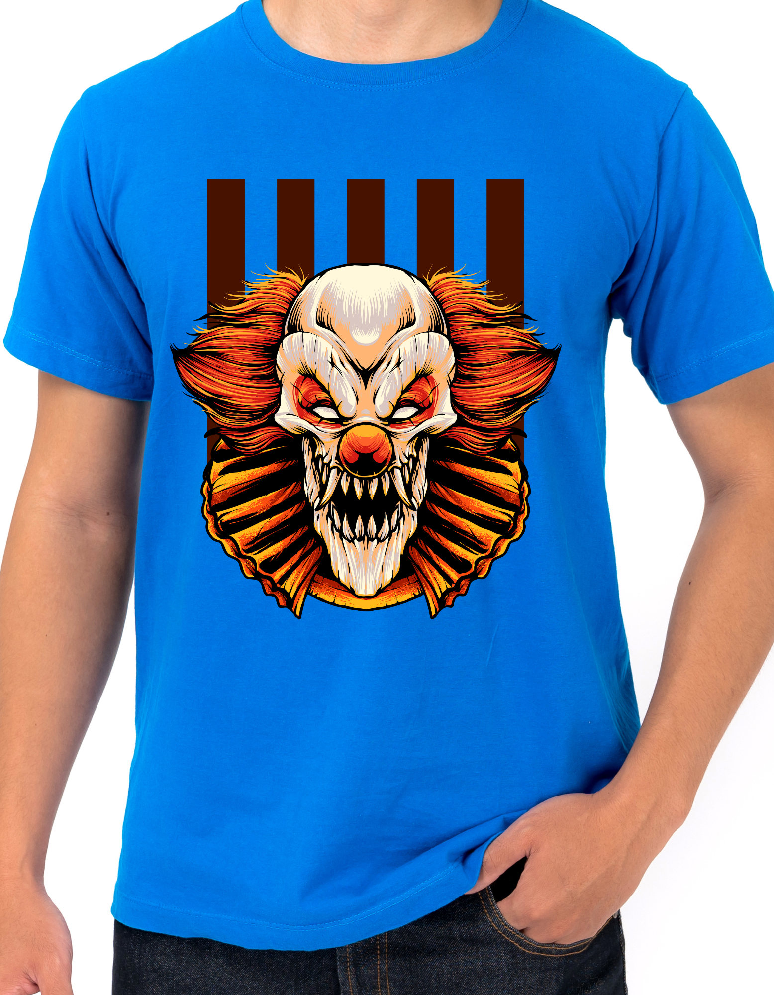 Custom Printed Shirts: Halloween Zombie Joker