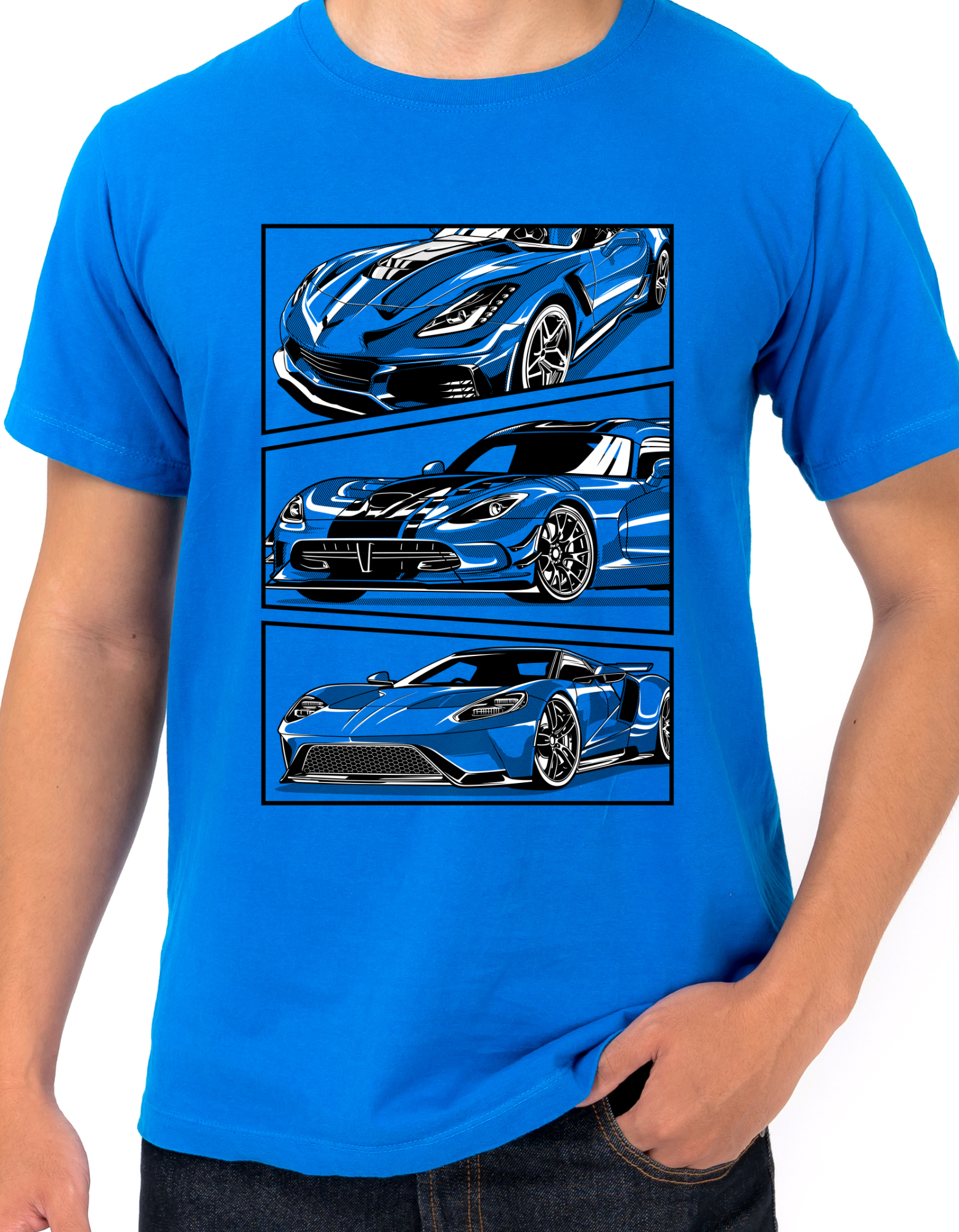Custom Printed Shirts: Triple Cars