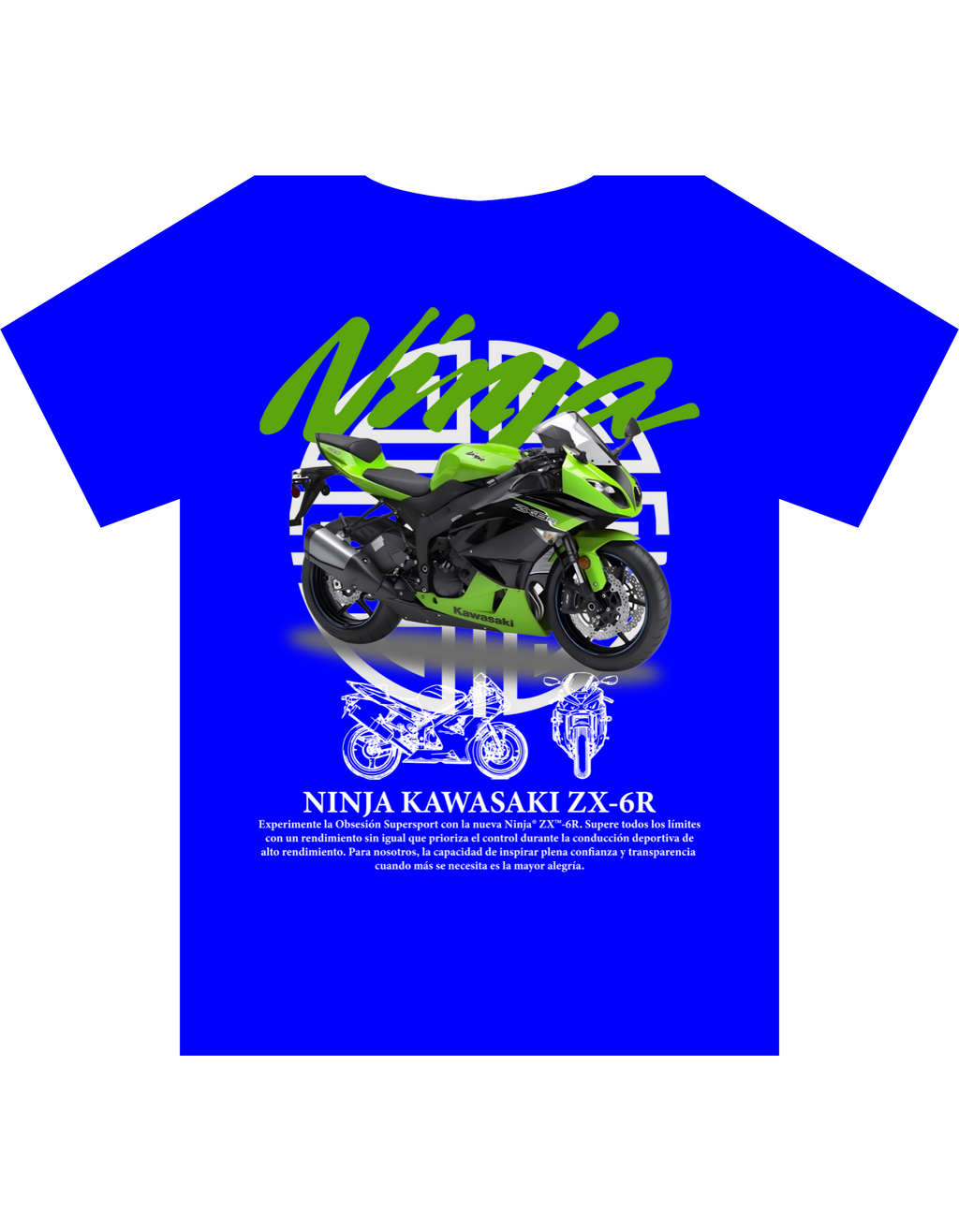 Custom Printed Shirts: Ninja Kawasaki