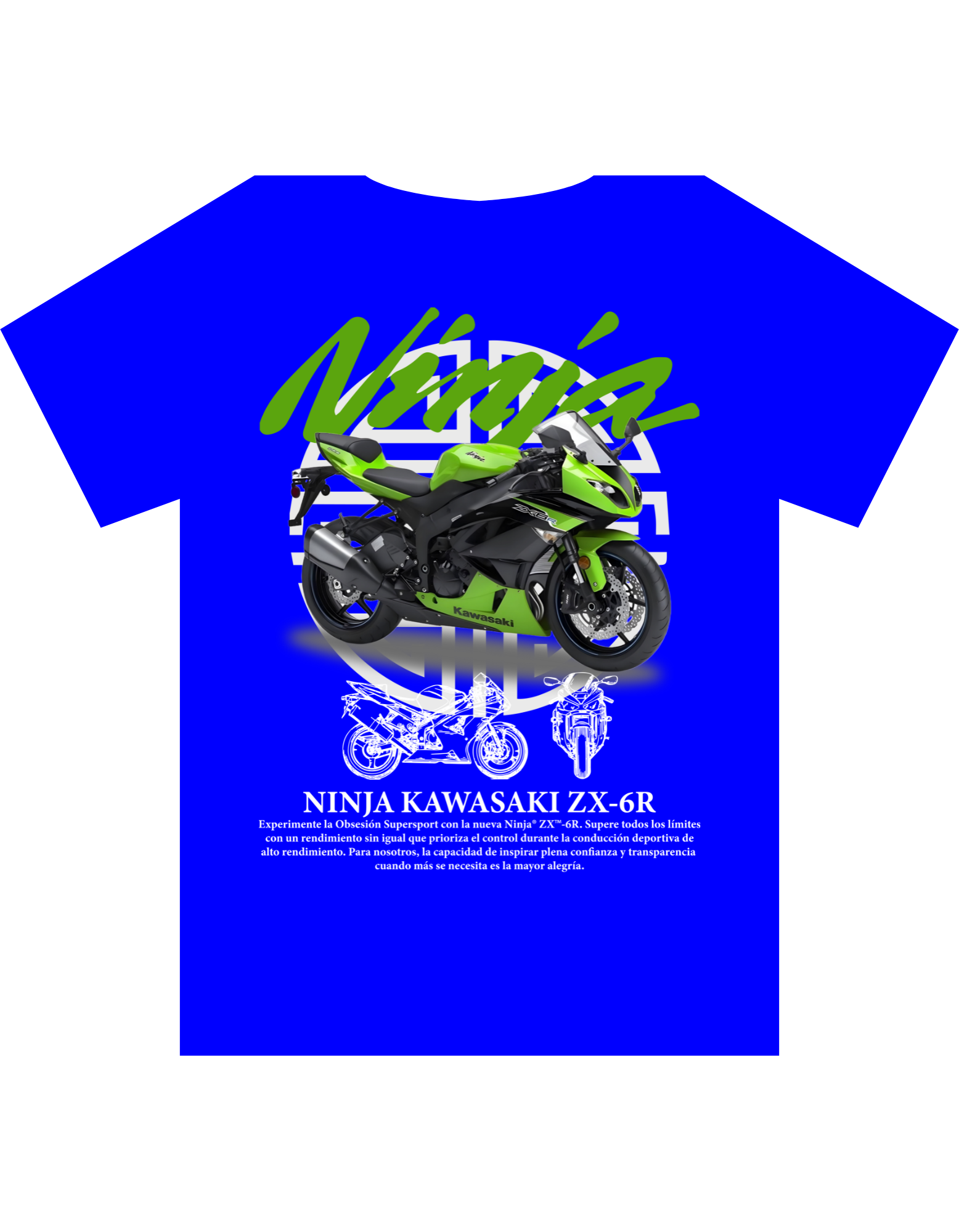 Custom Printed Shirts: Ninja Kawasaki