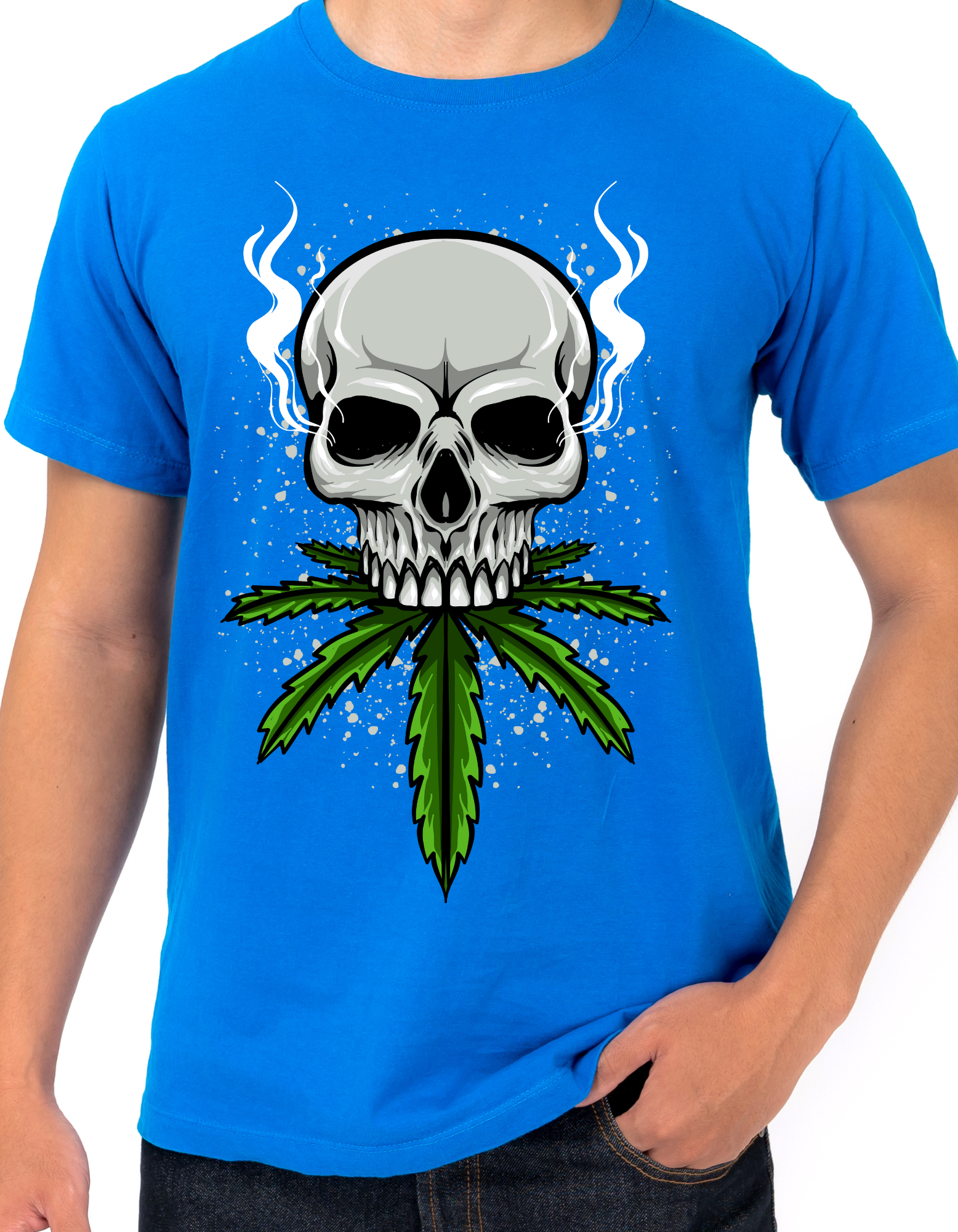 Custom Printed Shirt: Trippin Skull