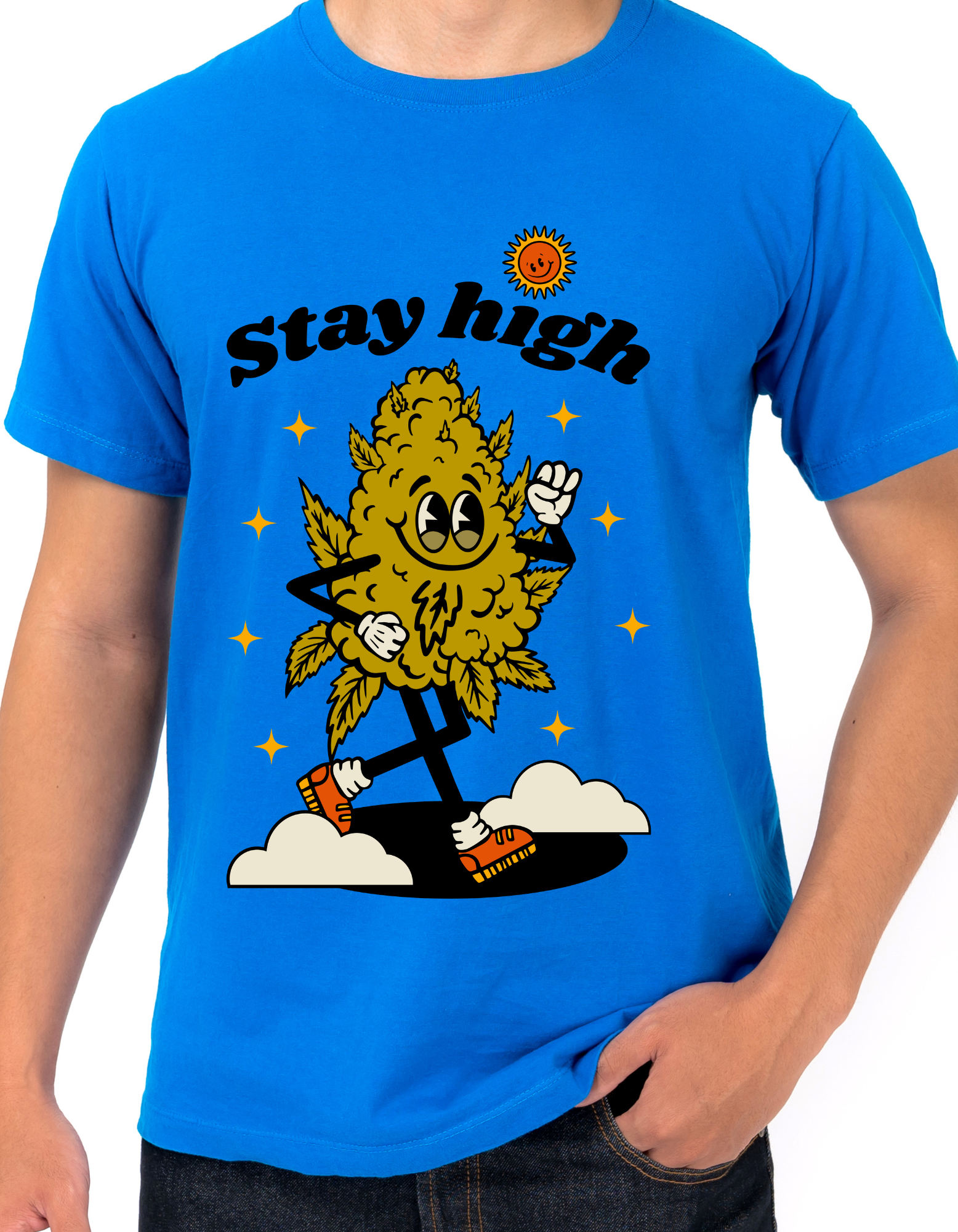 Custom Printed Shirt: Stay High