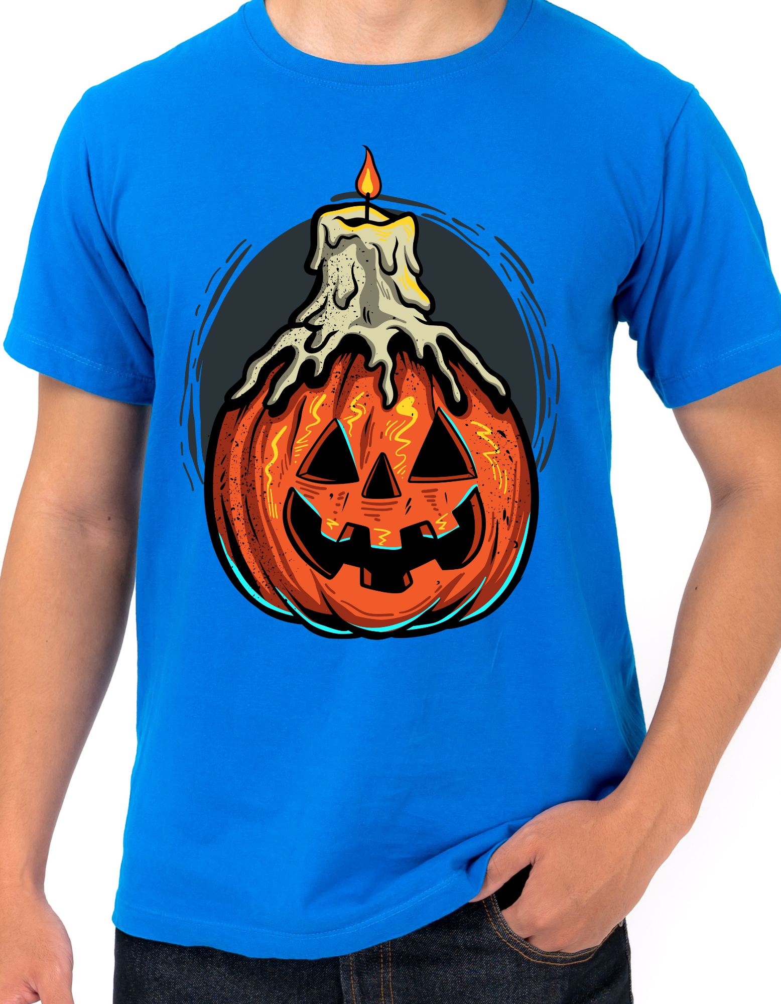Custom Printed Shirts: Halloween Candle