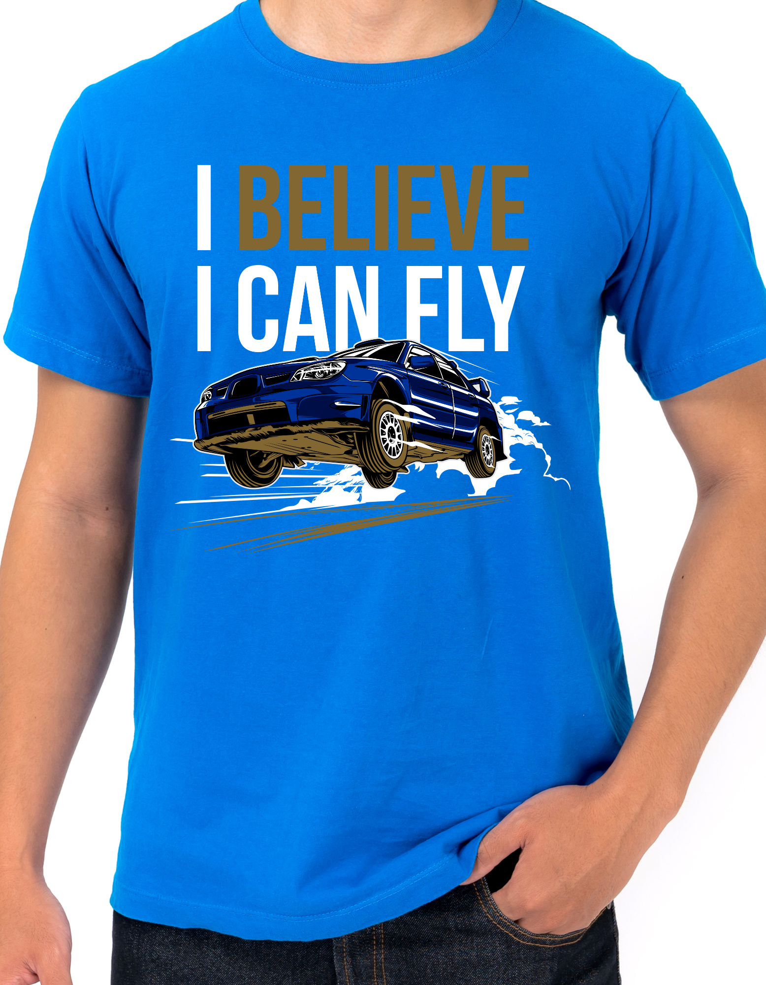 Custom Printed Shirts: I Believe I Can Fly