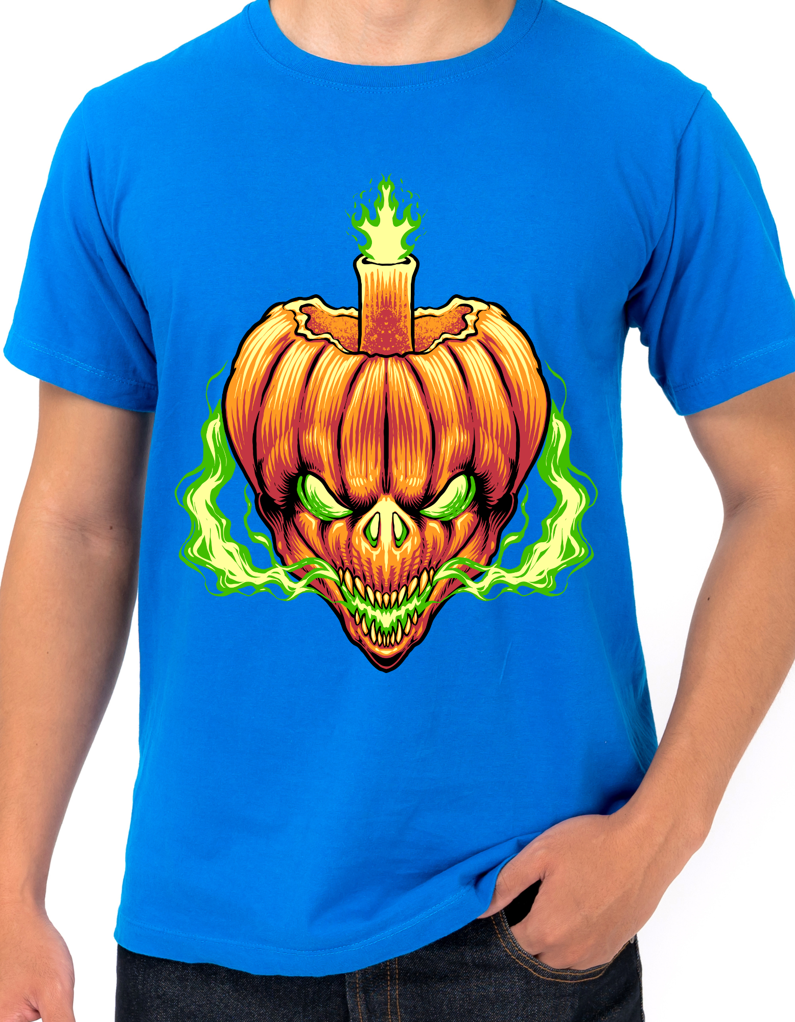 Custom Printed Shirts: Halloween Pumpkin Sprout