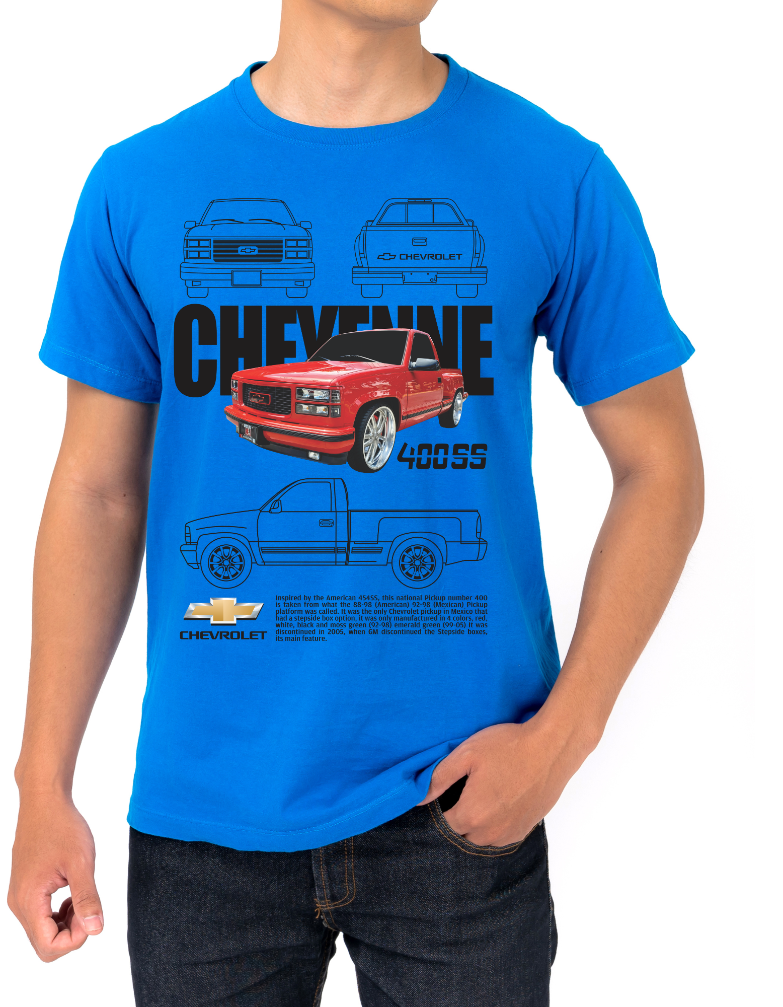 Custom Printed Shirts: Chevrolet Cheyenne 400SS