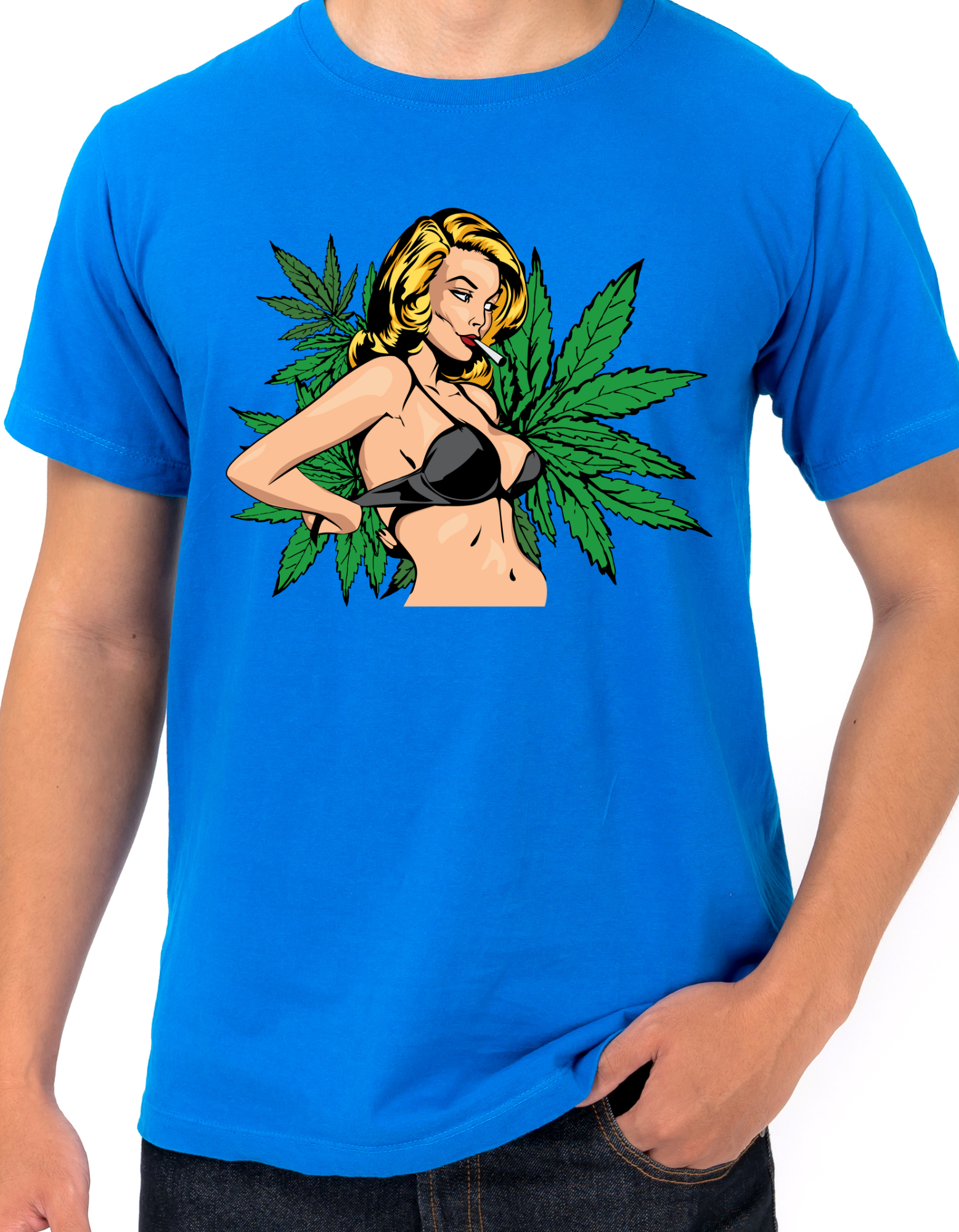 Custom Print: Weed Girl