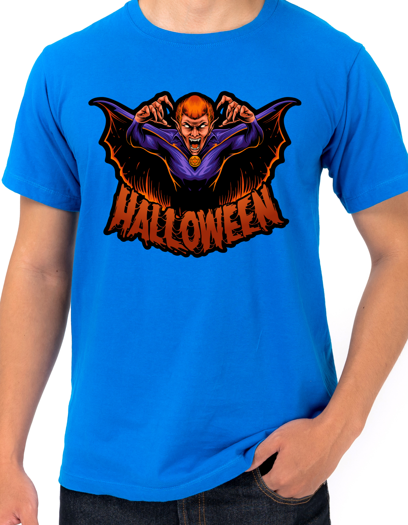 Custom Printed Shirts: Halloween Draculla