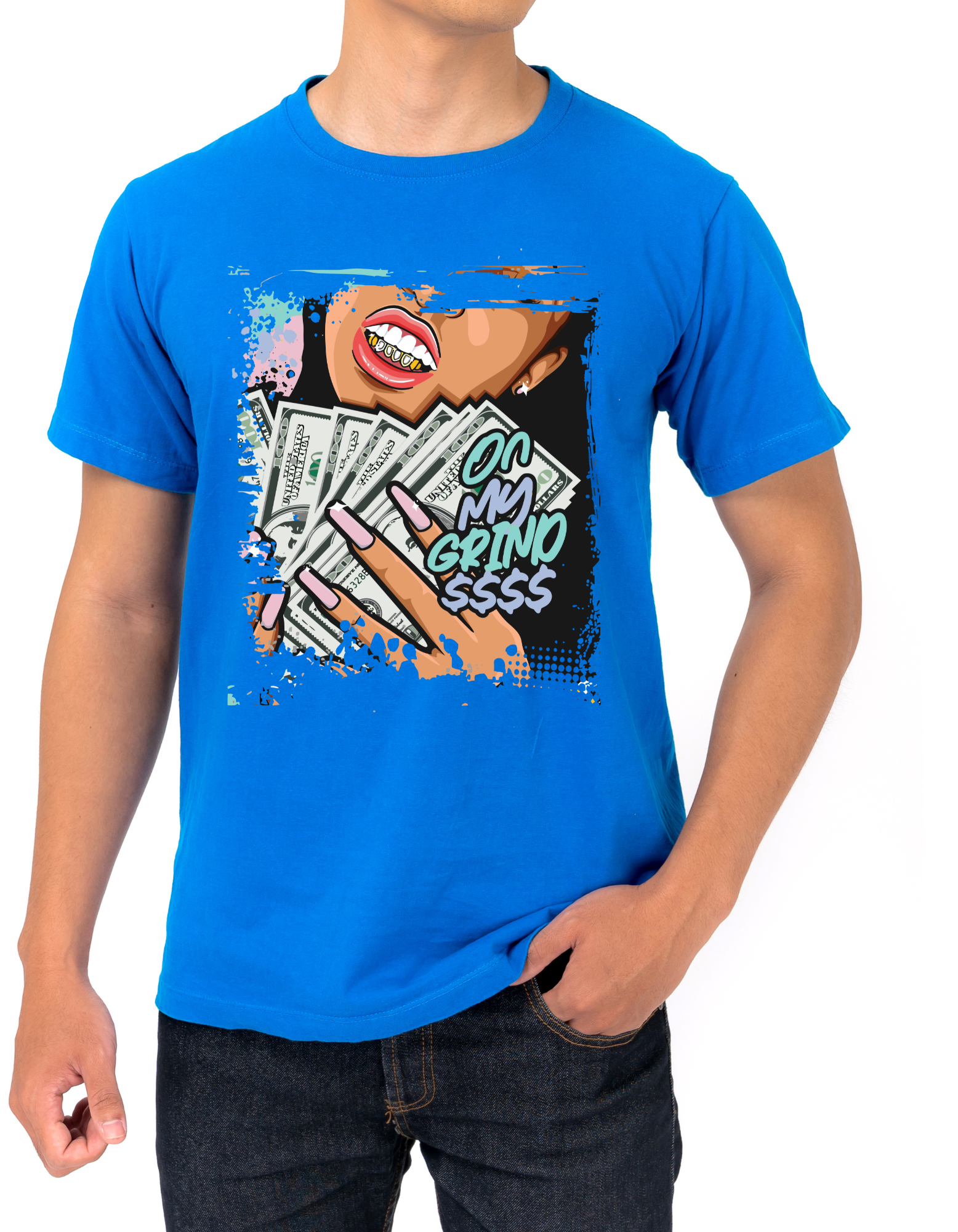 Custom Printed Shirts: On My Grind $$$$