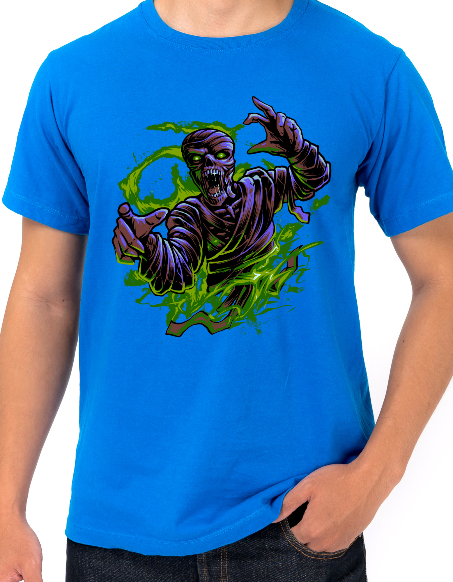 Custom Printed Shirts: Halloween Mummy