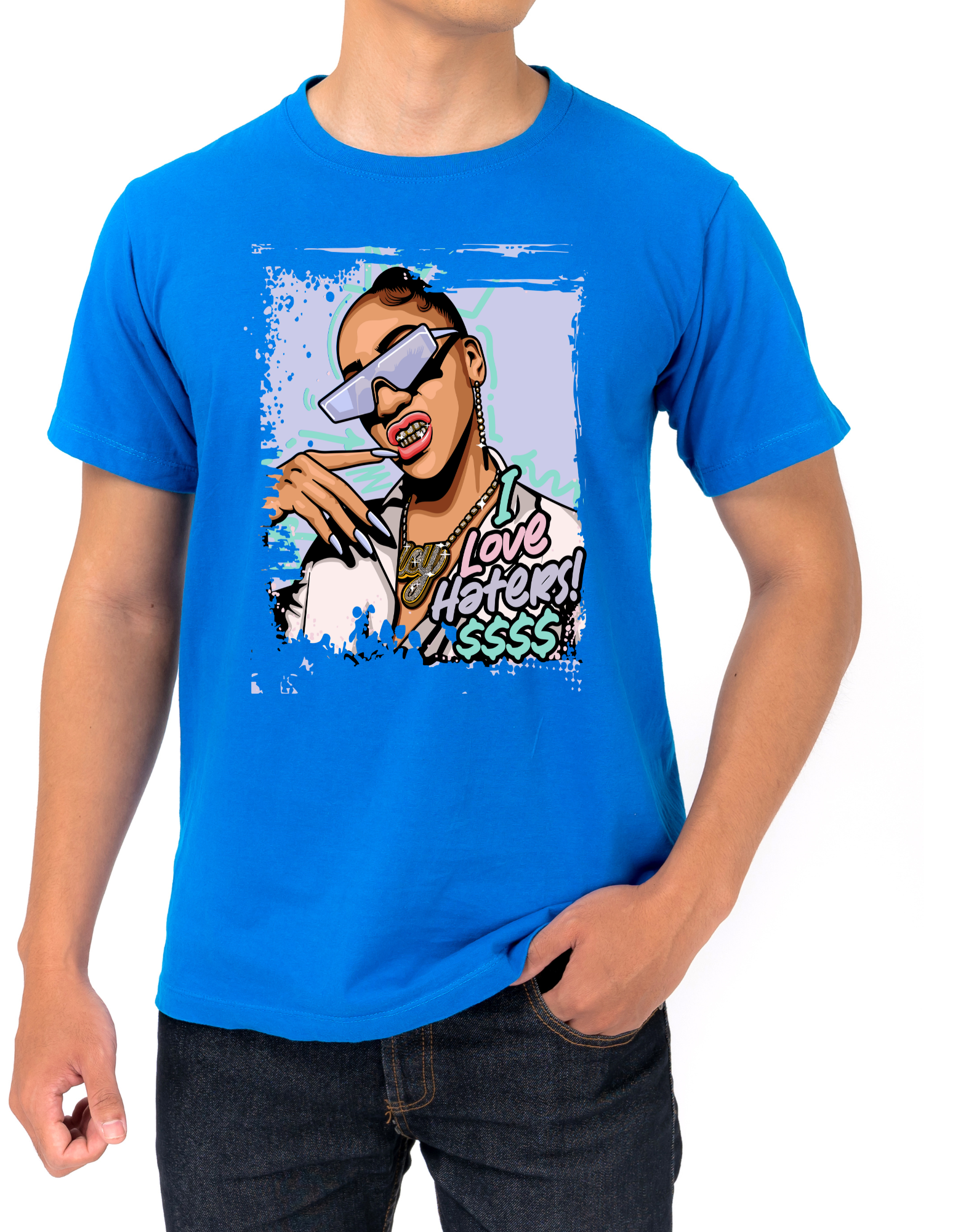 Custom Printed Shirts: I Love Haters $$$