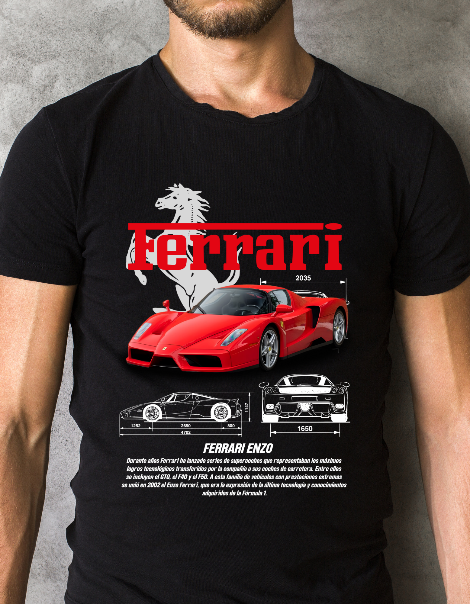 Custom Printed Shirts: Ferrari