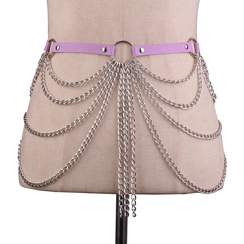 European And American PU Decoration Belt Multi-layer