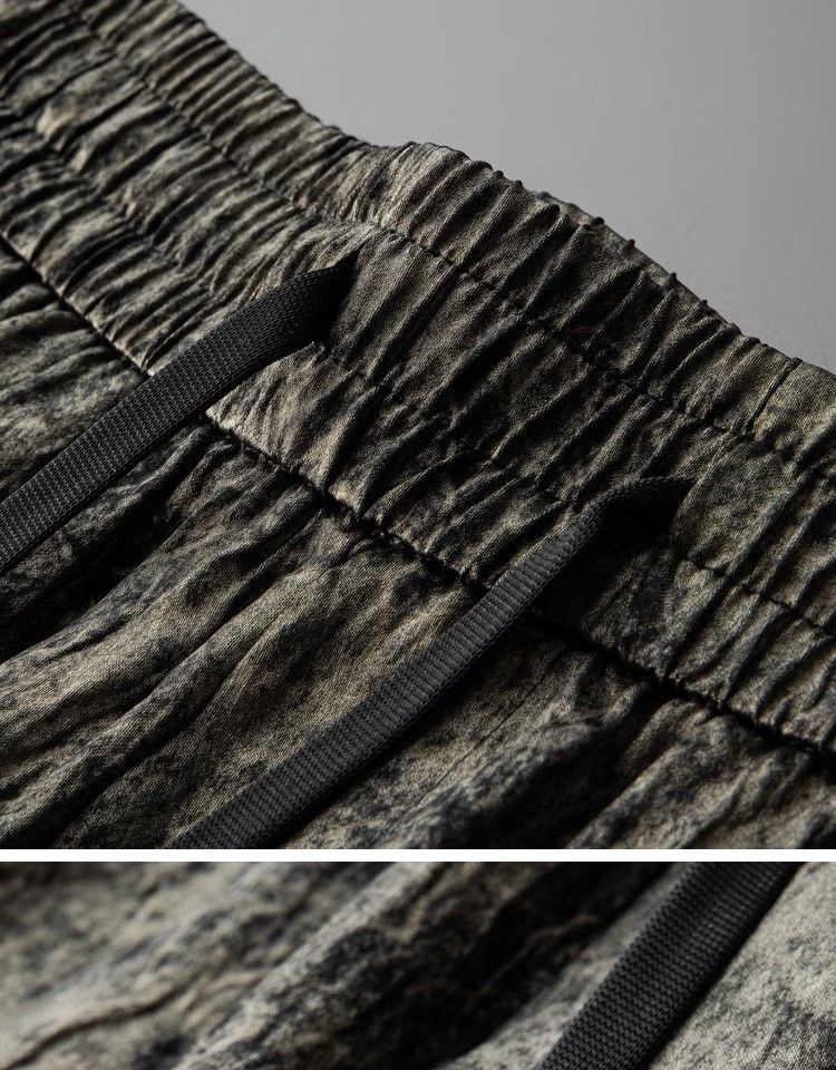 Light Luxury High-end Smooth And Flowing Retro Ice Silk Acetate Pants