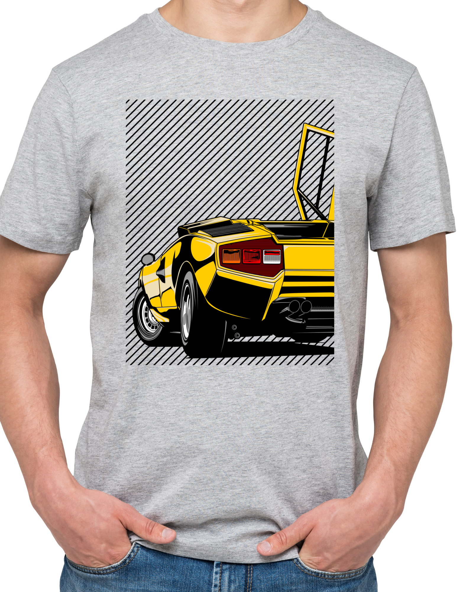 Custom Printed Shirts: Gold Lambo