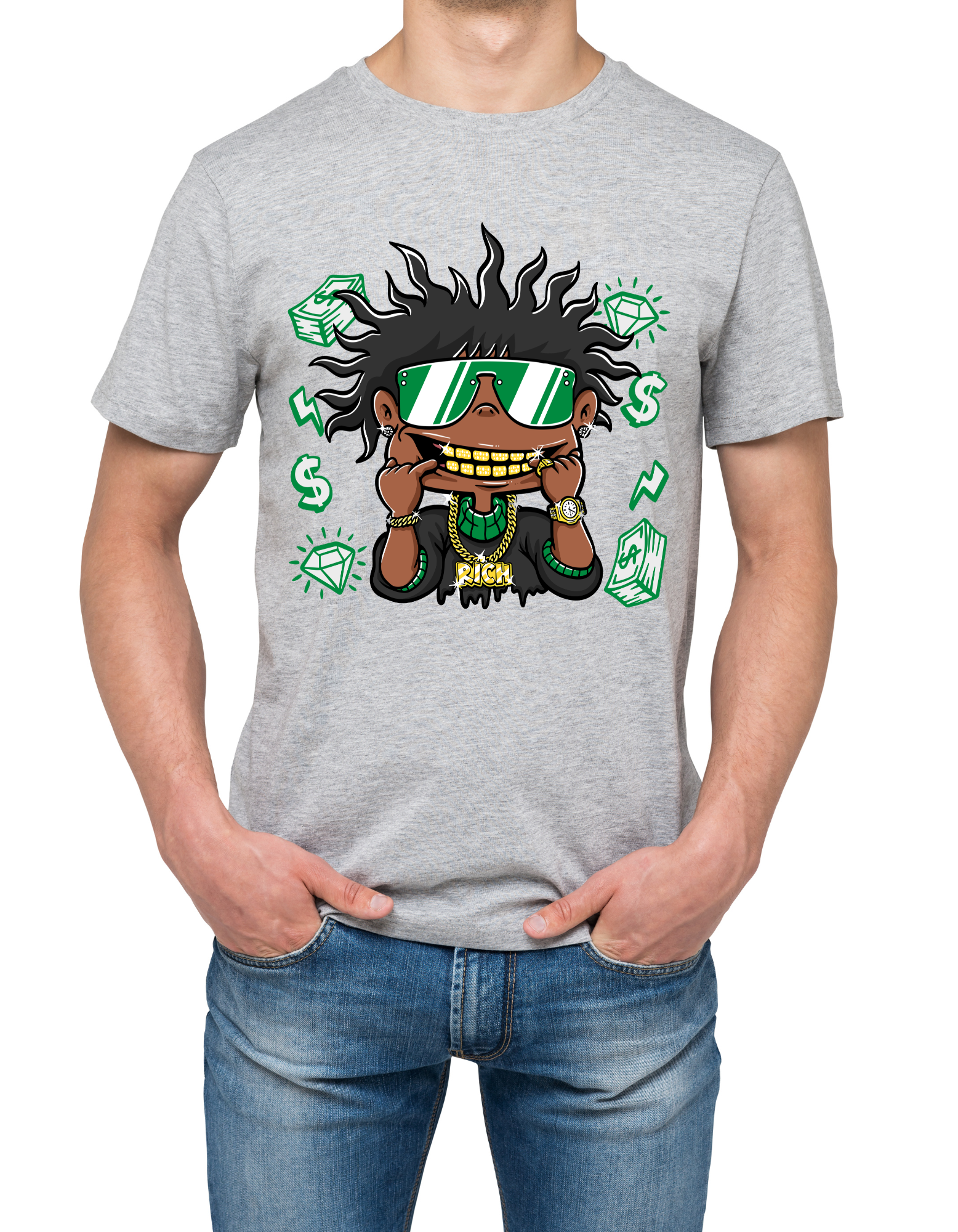 Custom Printed Shirts: Rich Man