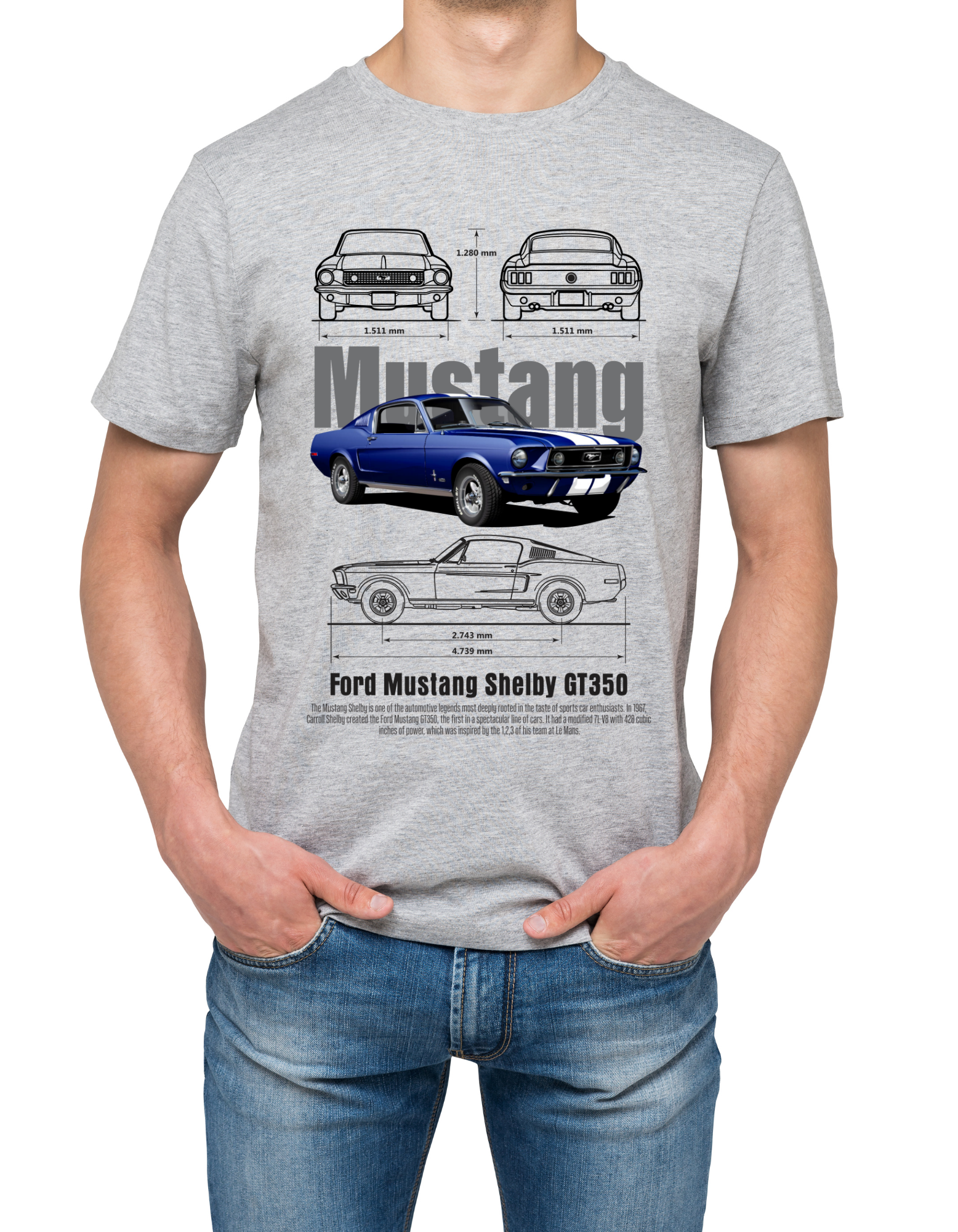 Custom Printed Shirts: Ford Mustang Shelby GT350