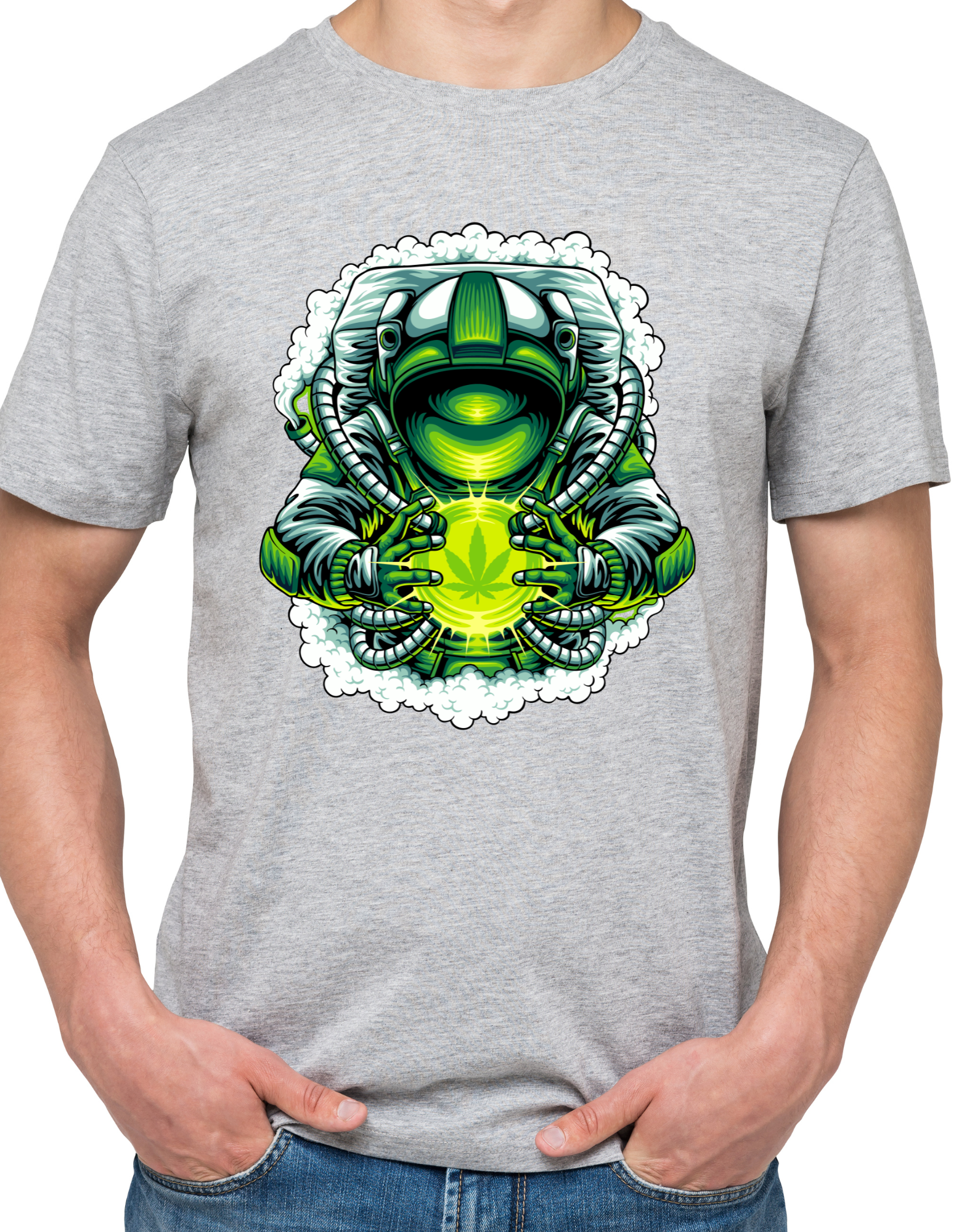 Custom Printed Shirt: Cannabis Crystal Ball