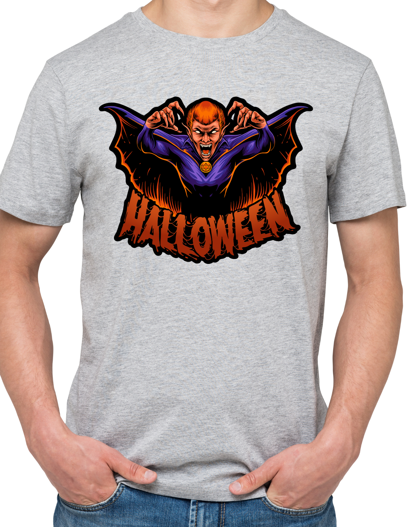 Custom Printed Shirts: Halloween Draculla