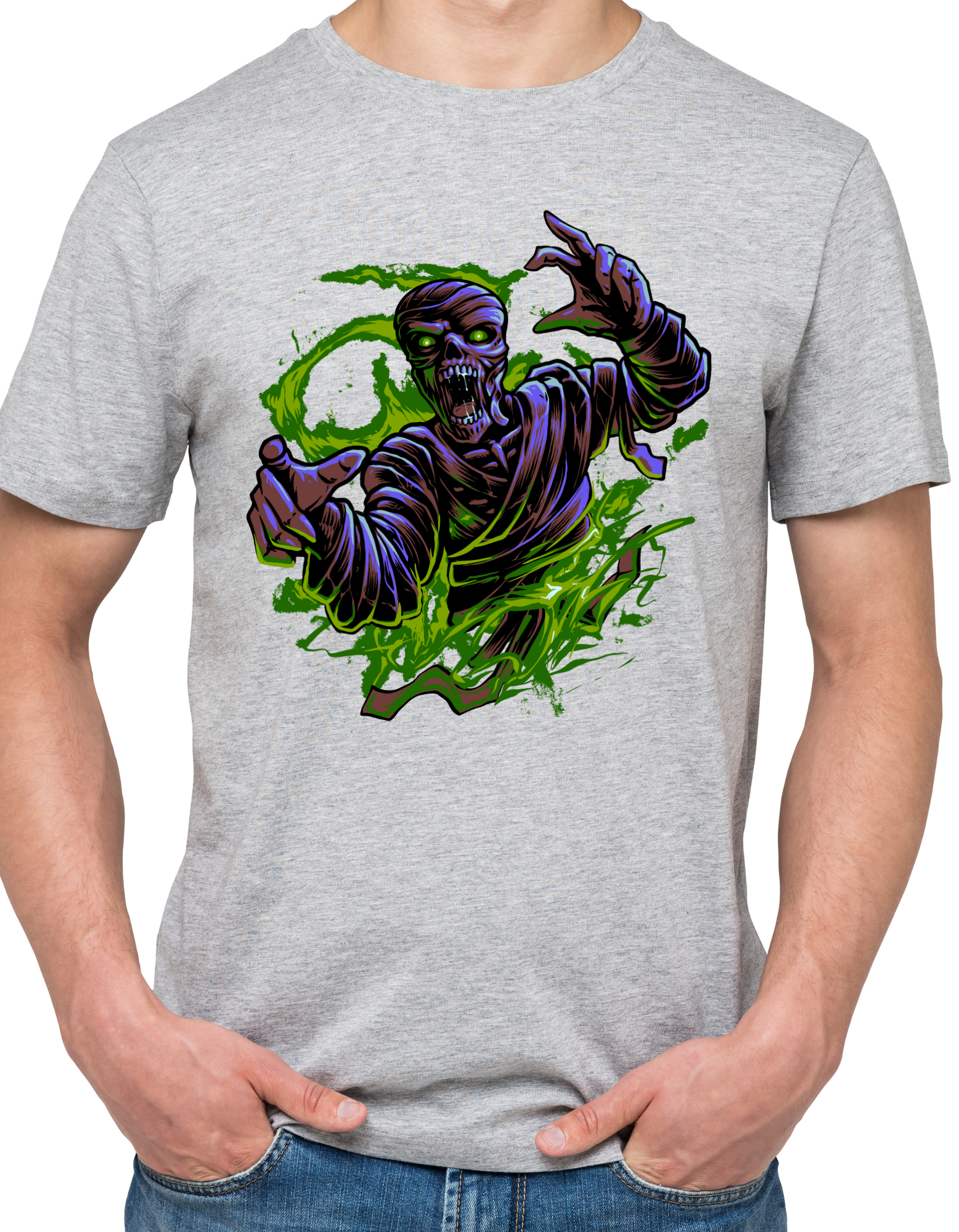 Custom Printed Shirts: Halloween Mummy