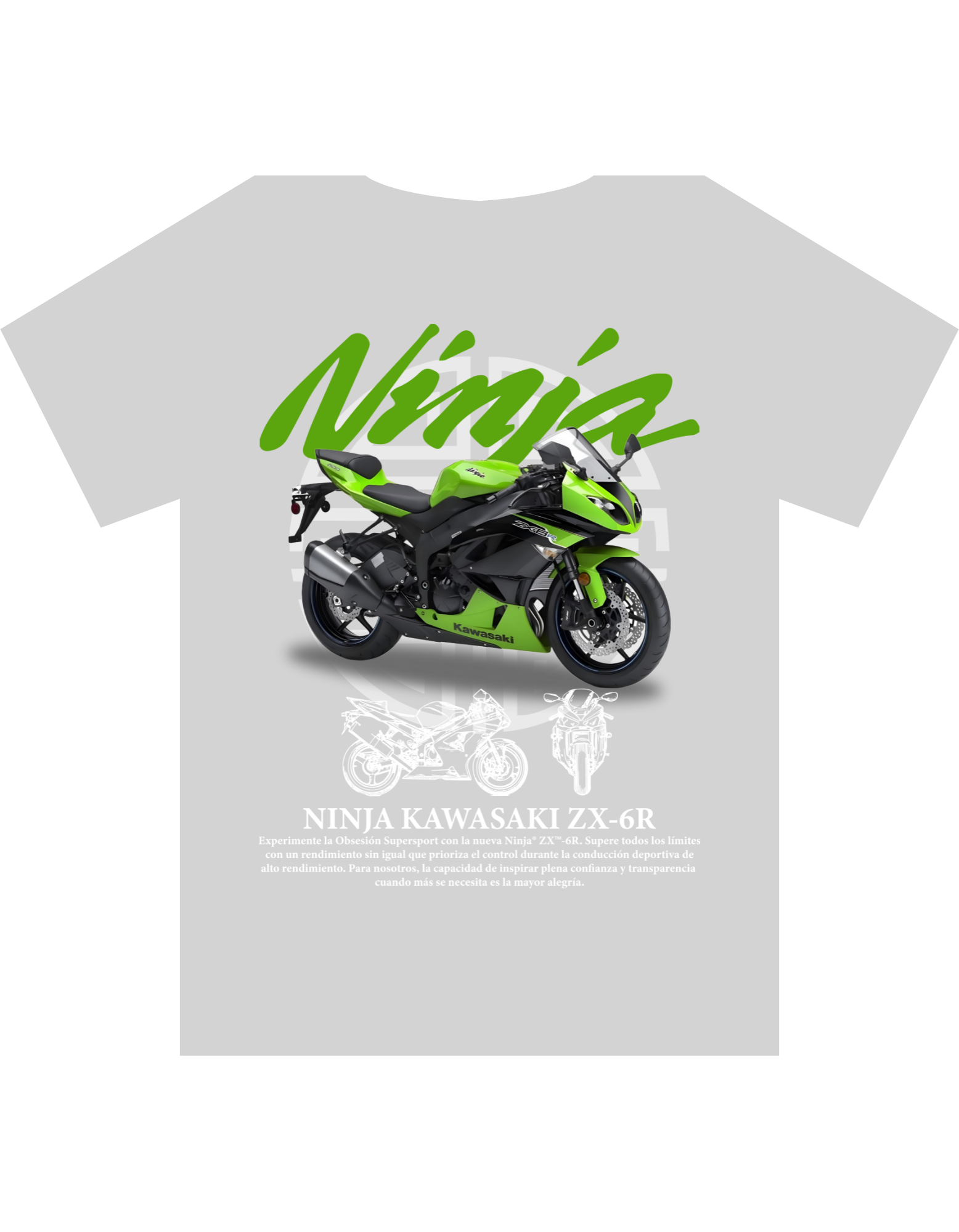 Custom Printed Shirts: Ninja Kawasaki