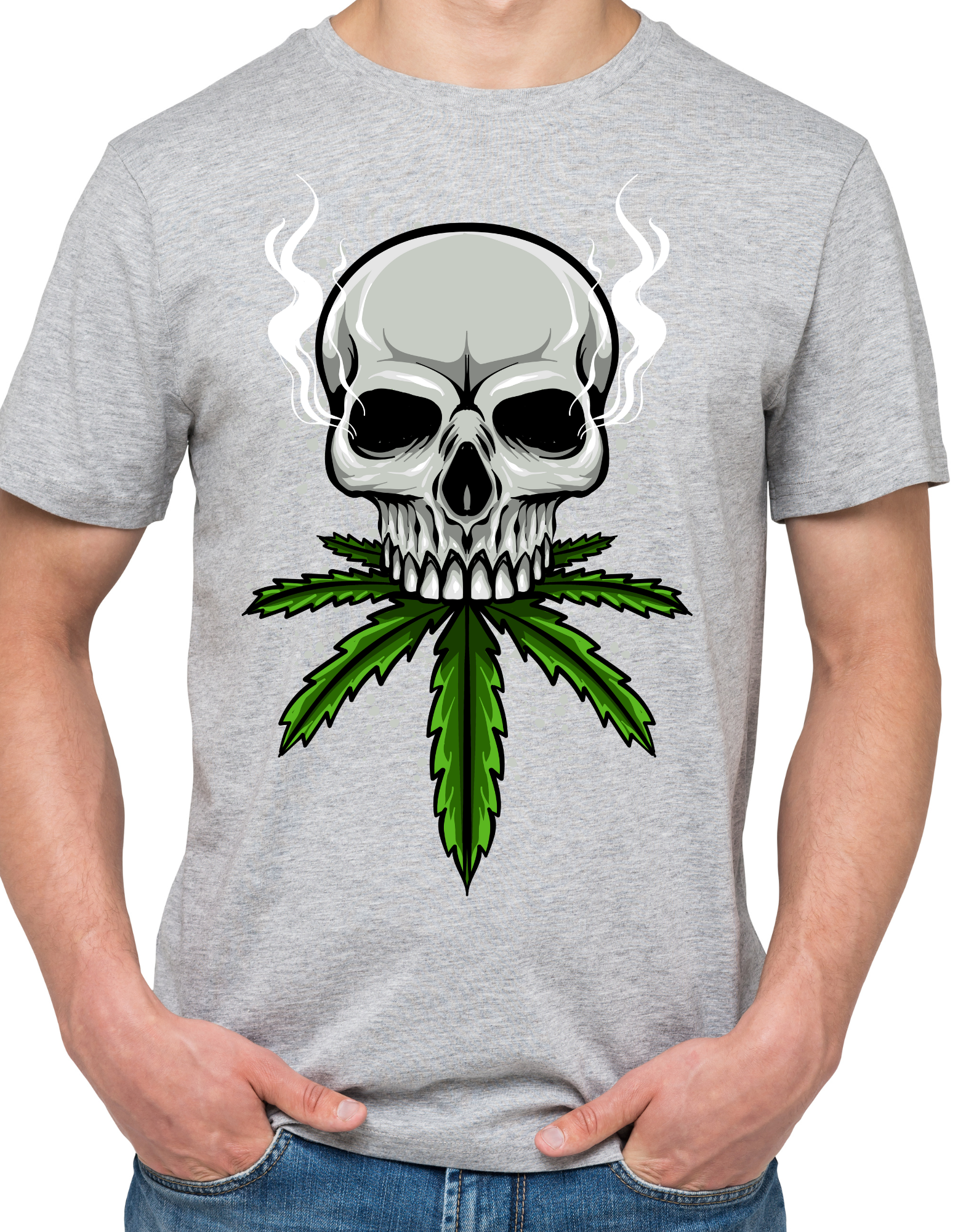 Custom Printed Shirt: Trippin Skull