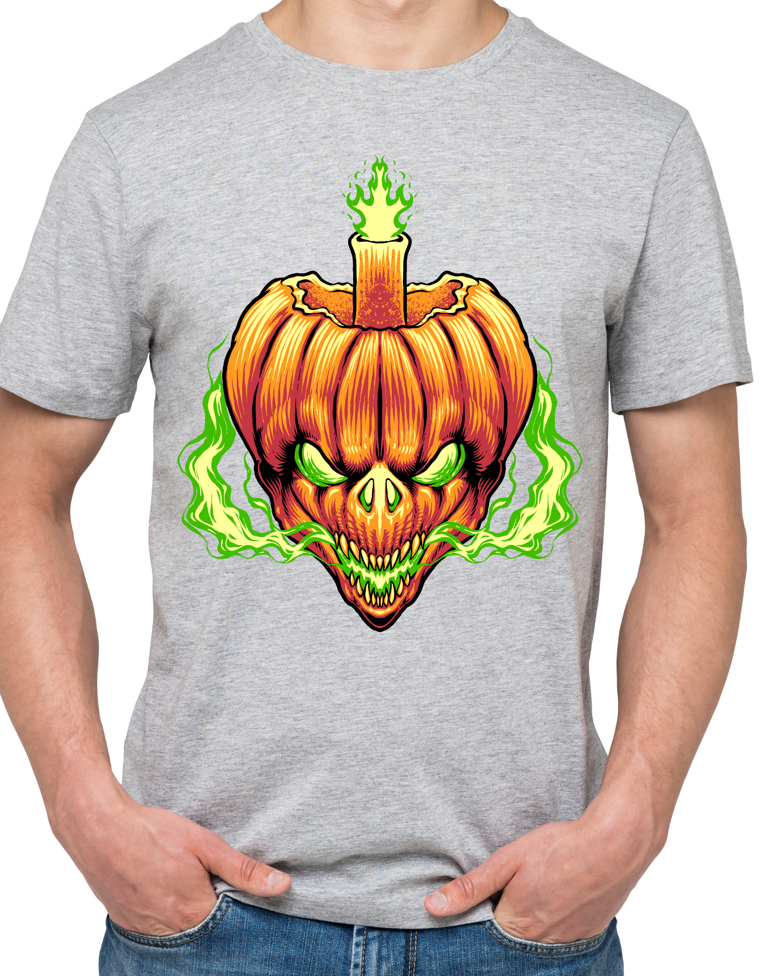 Custom Printed Shirts: Halloween Pumpkin Sprout